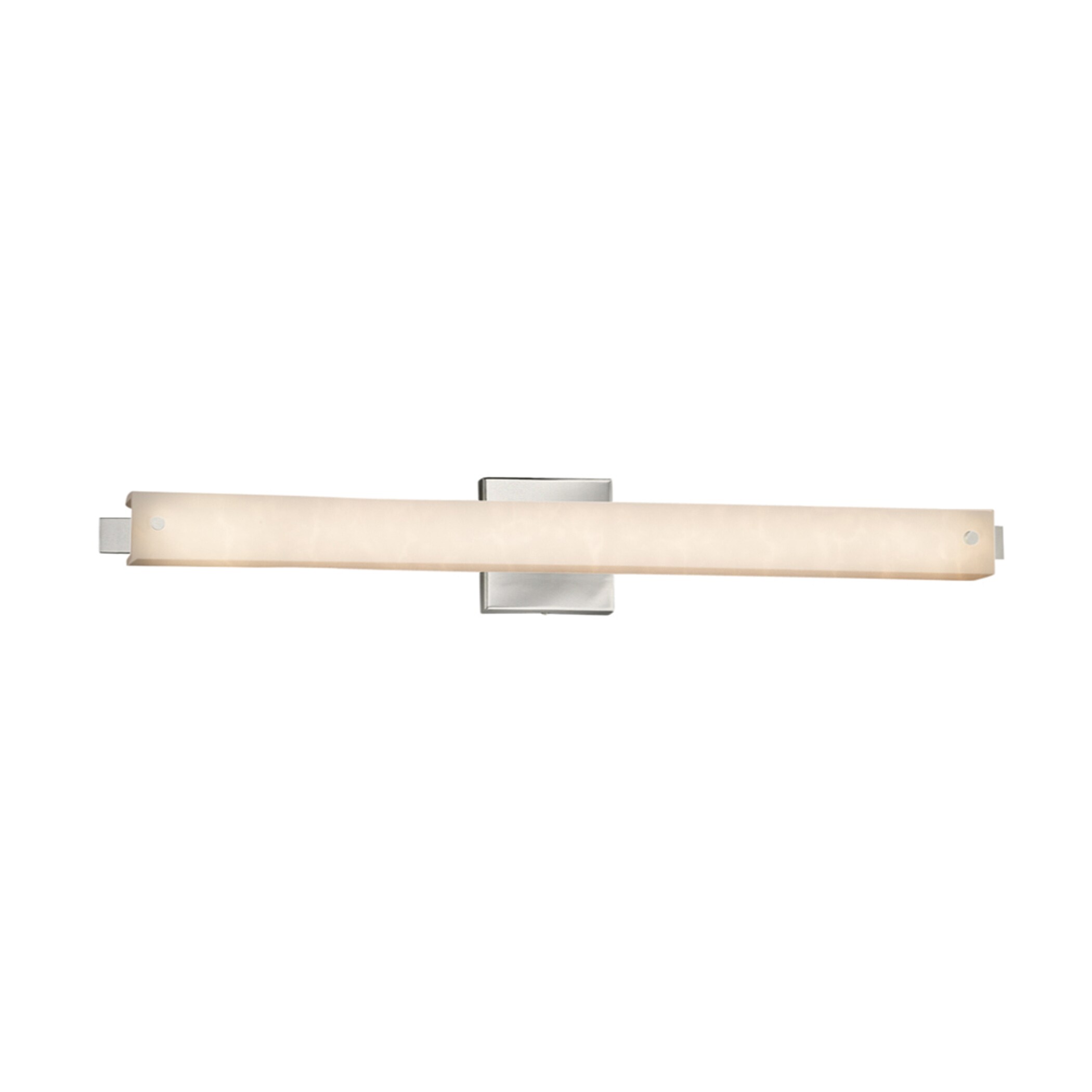 Justice Design Group CLD-8685-NCKL Clouds 30.5-in 1-Light Brushed Nickel LED Transitional Vanity Light