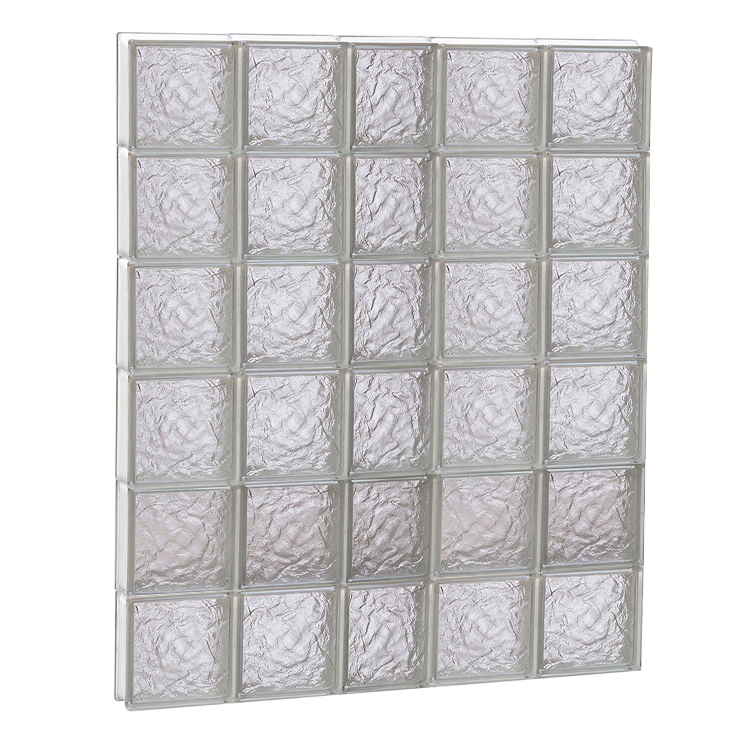 REDI2SET S3848IS Ice Glass 36.75-in x 46.5-in Frameless Replacement Glass Block Window