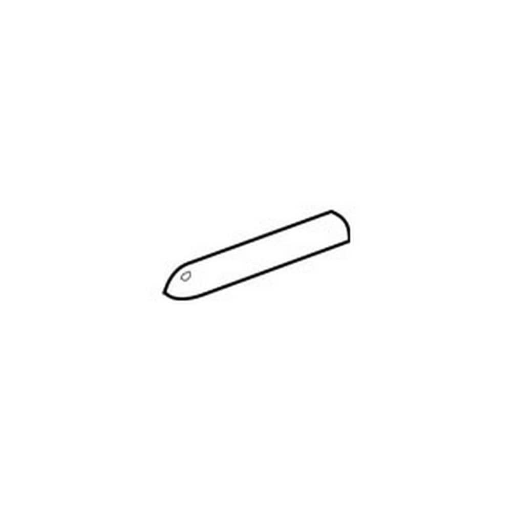 American Olean 0061AC106SP Matte Designer White 1-in x 6-in Glazed Ceramic Bullnose Tile ( 0.03-Sq. Feet / Piece )