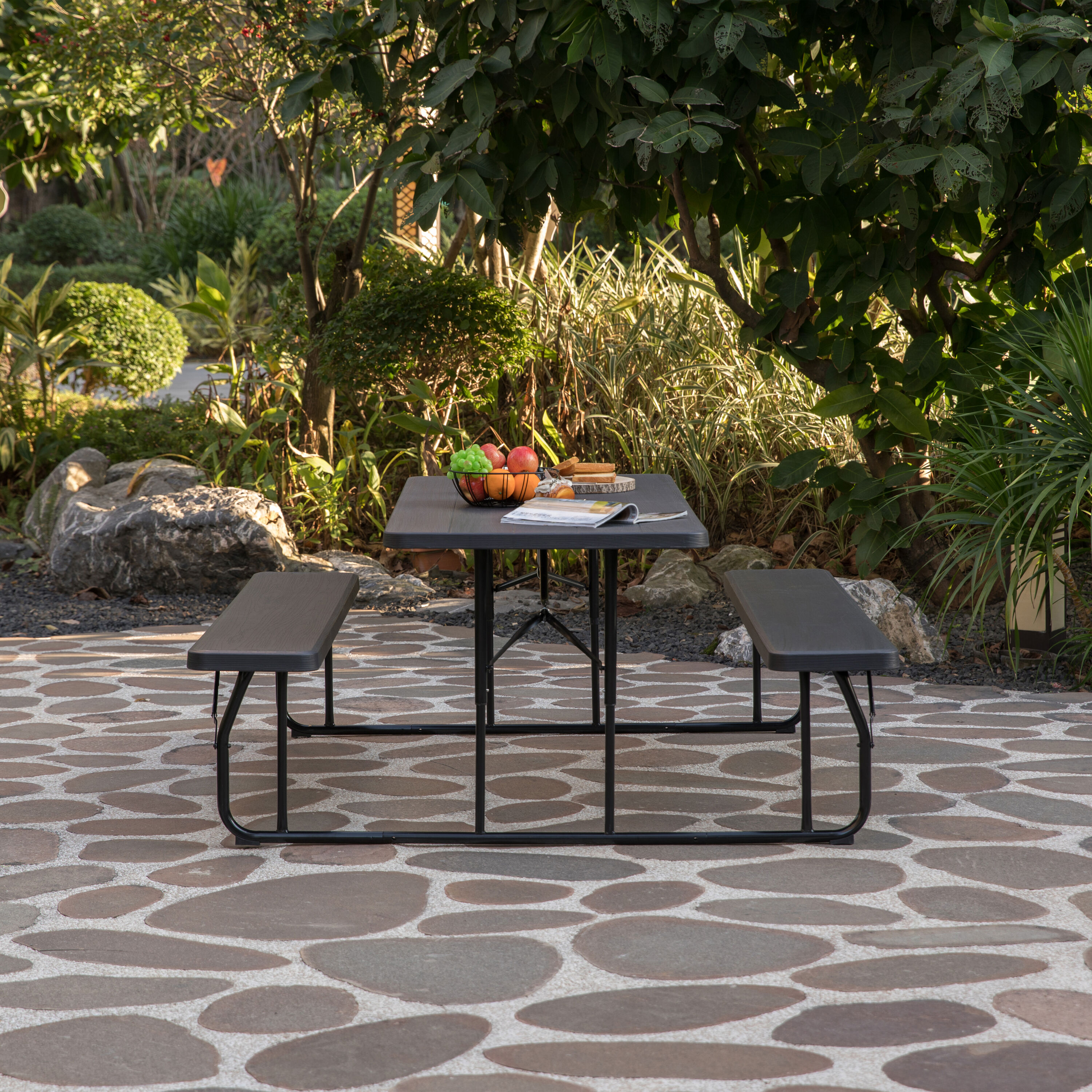 Gardenised QI004269.BK Picnic-Tables - View #10