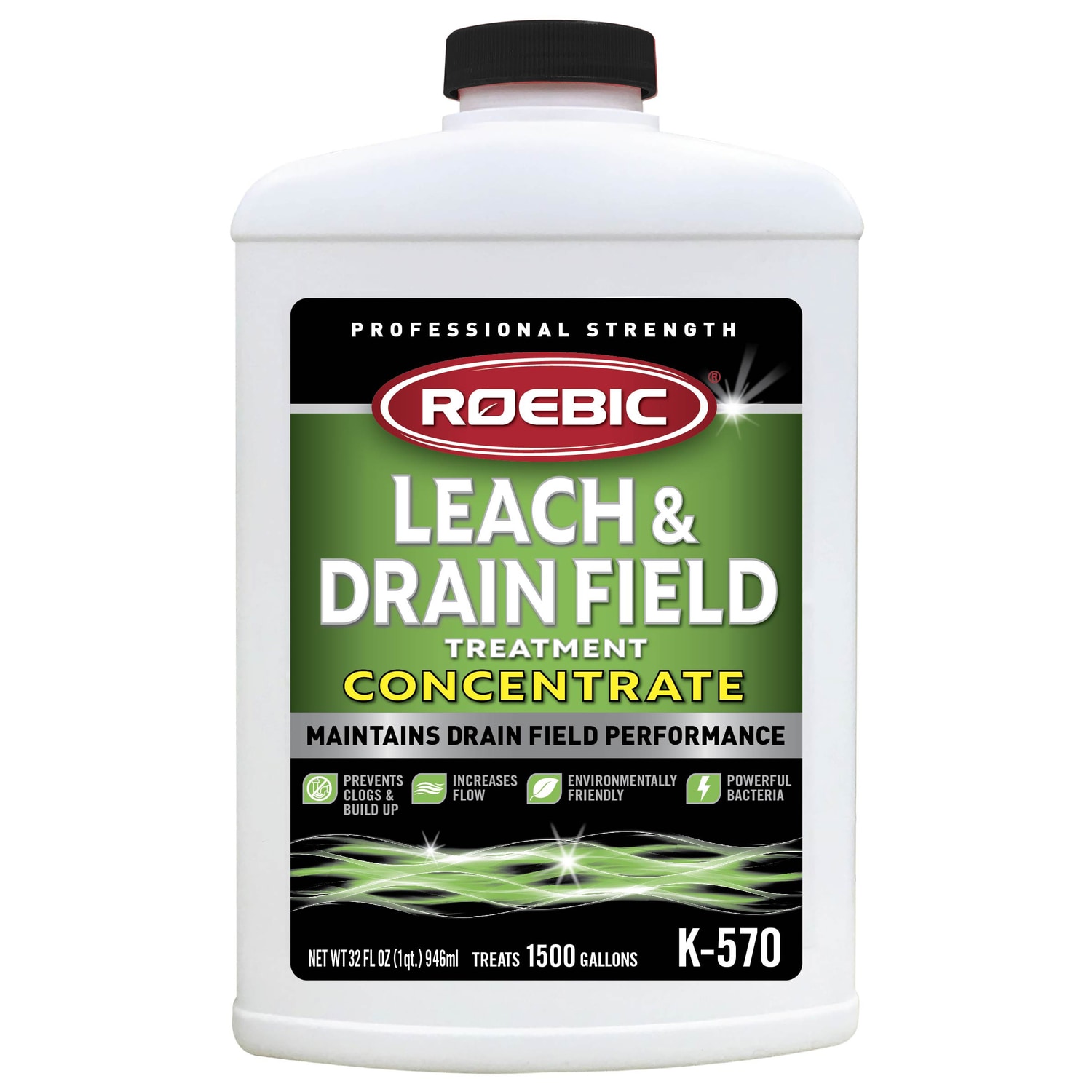 Roebic Laboratories, Inc. Roebic K-570-Q Leach and Drain Field Opener Concentrate 32 fl oz