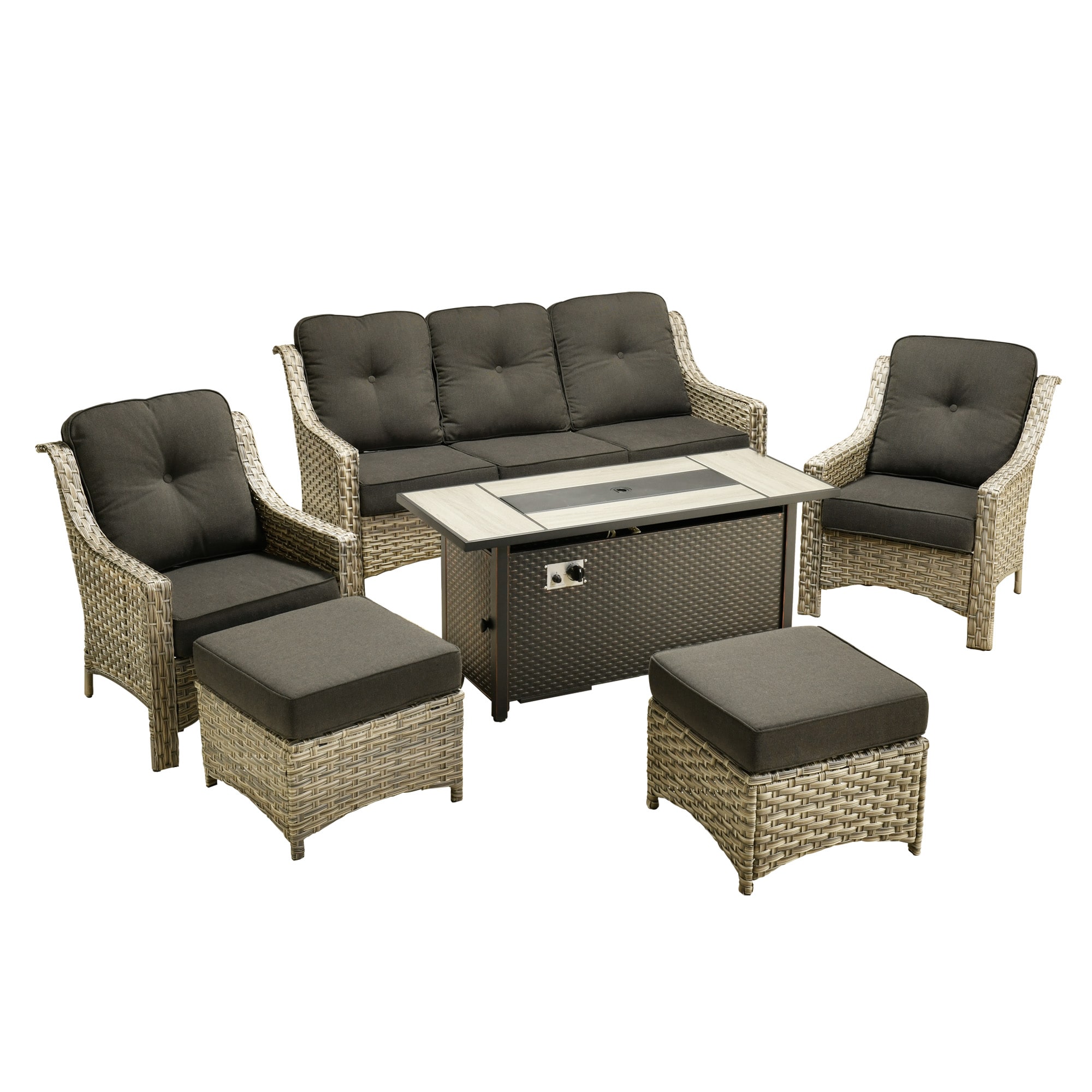 weaxty HMBCFP8503-PAD106 Patio-Conversation-Sets - View #6