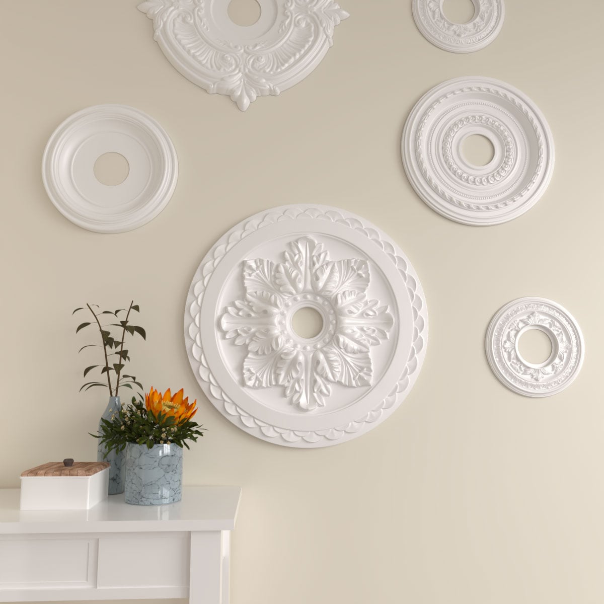 Ekena Millwork CM23BO Ceiling-Medallions - View #6