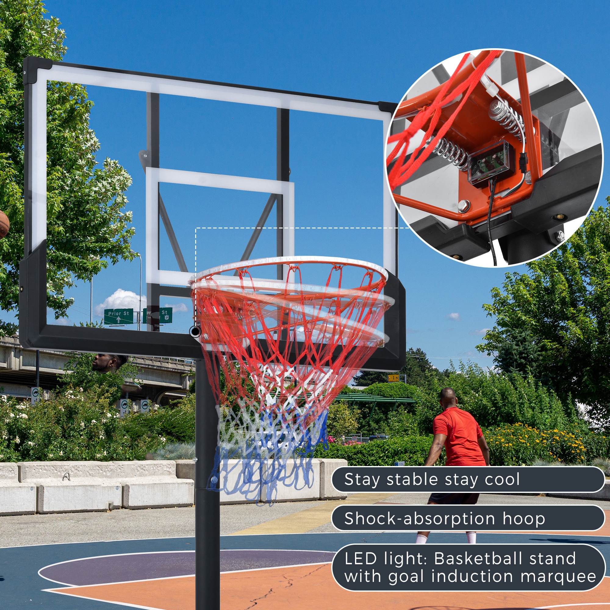 Kahomvis WW-QPW5-634 Basketball-System - View #3