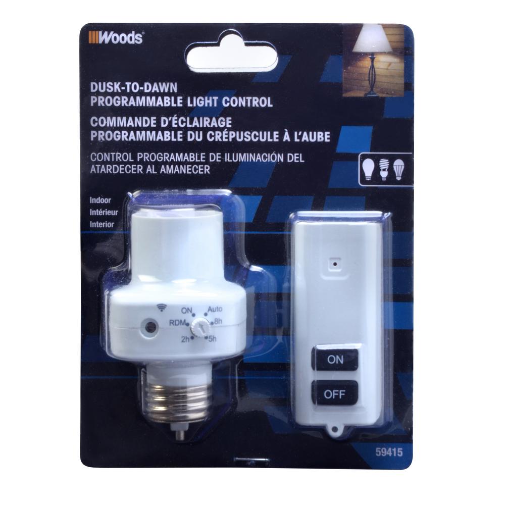 Woods 13-Amp Outdoor Plug-In Wireless Remote Socket Single-Outlet