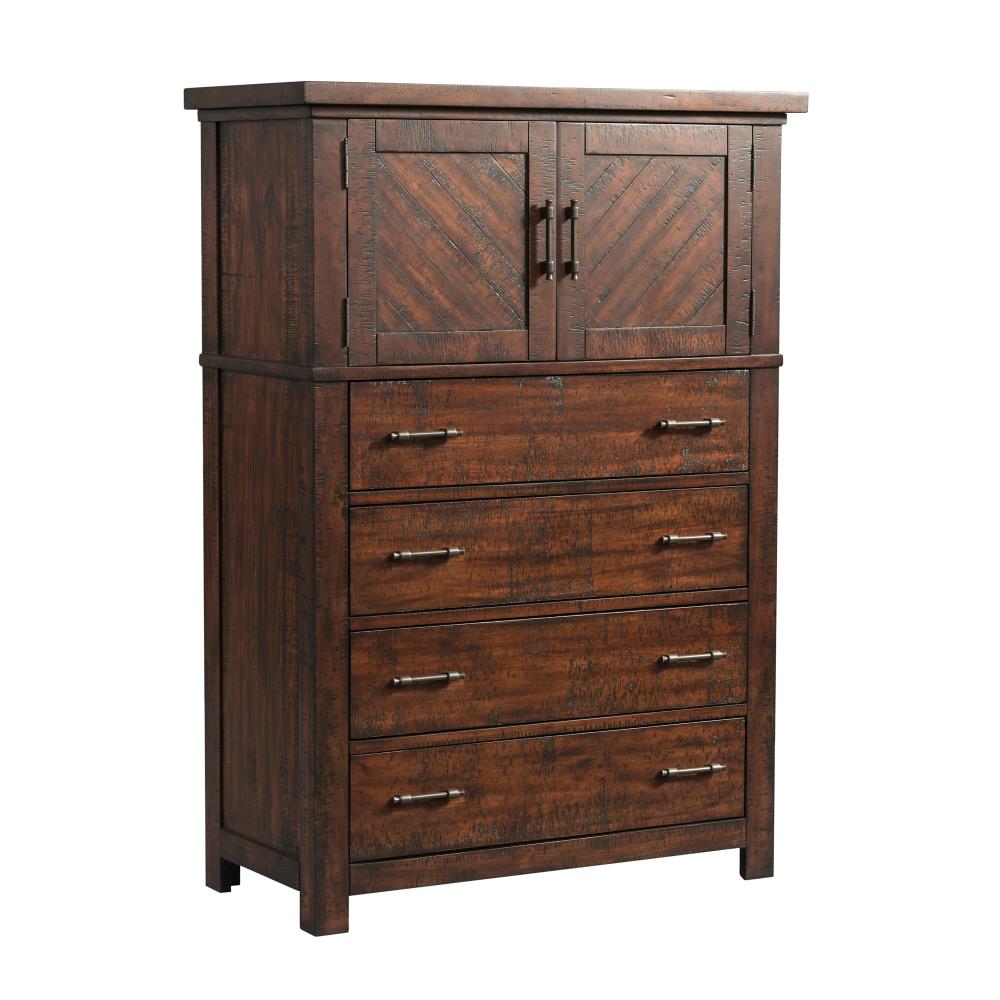 Dex Queen Walnut Brown Platform Storage 3PC Bedroom Set