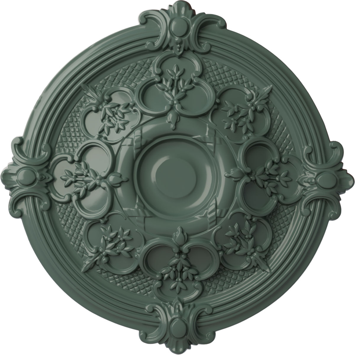 Ekena Millwork CM17HACBF Hamilton 17.375-in W x 17.375-in L Painted Cloud Burst Polyurethane Whole Ceiling Medallion