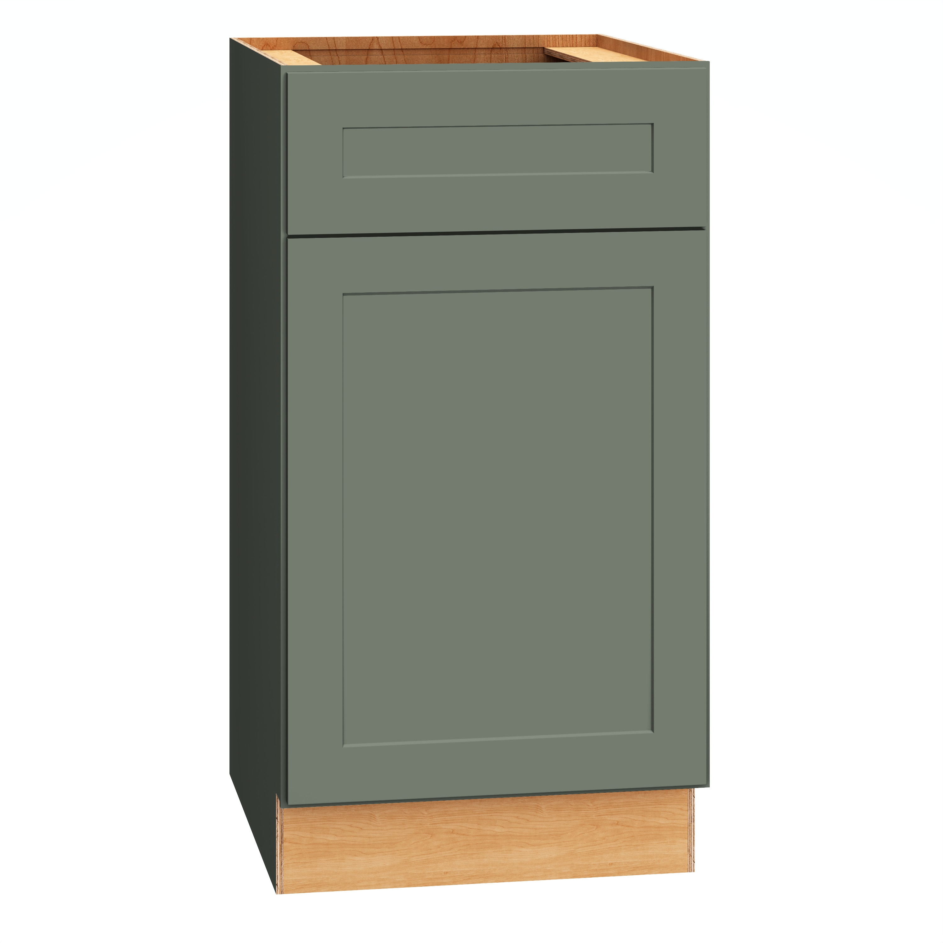 Diamond Express 61H-VB183421R Jamestown 18-in Retreat Green Bathroom Vanity Base Cabinet without Top