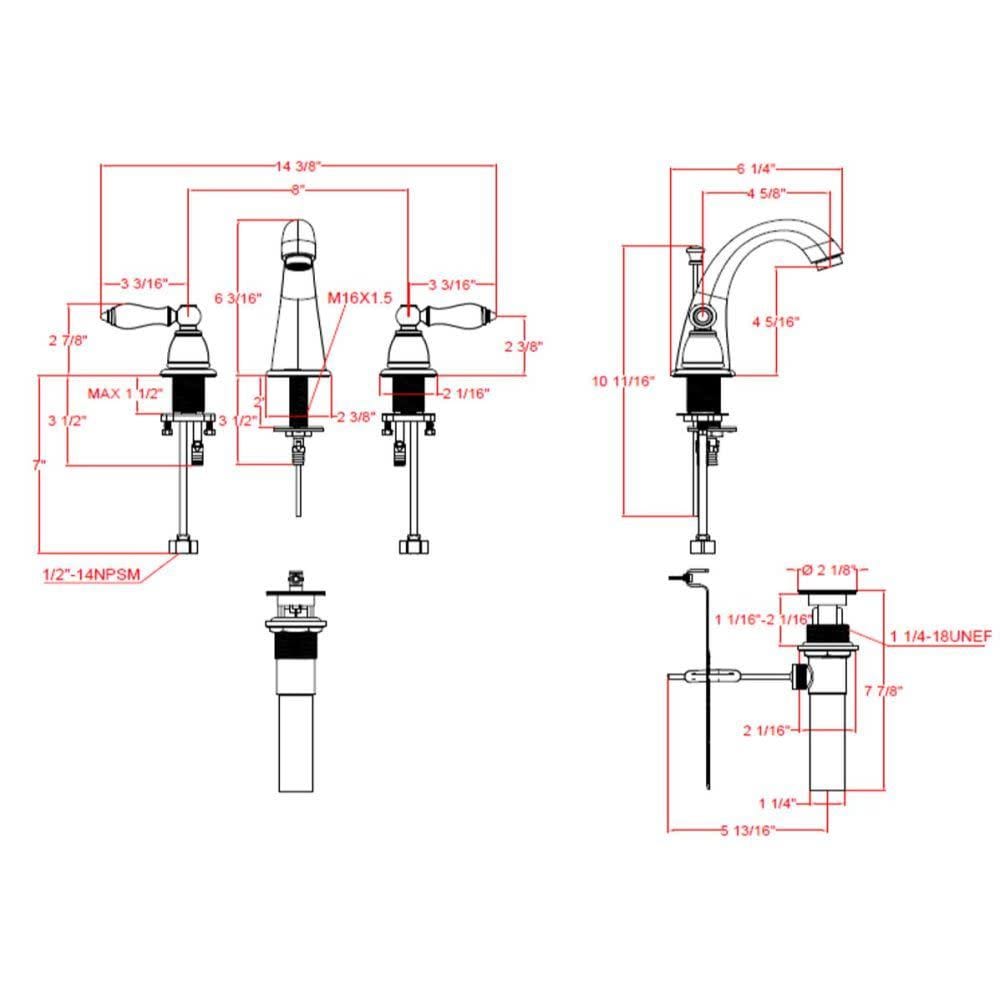 Design House Hathaway Satin Nickel 2-handle Widespread WaterSense Low ...