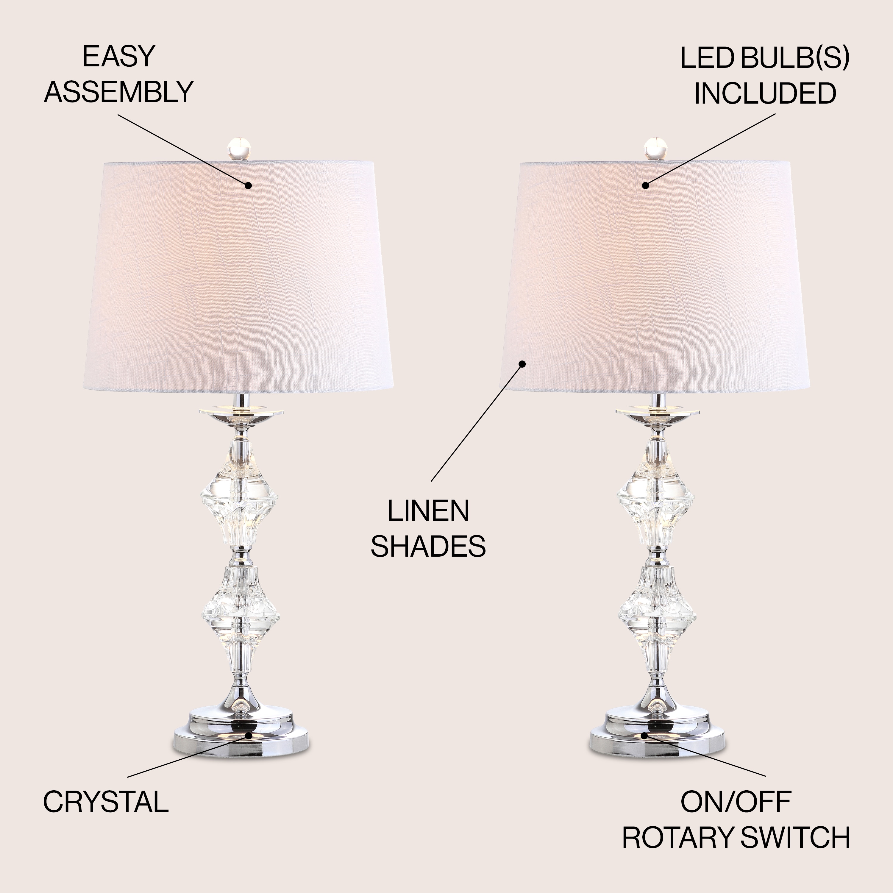 JONATHAN  Y JYL2037A-SET2 Table-Lamps - View #3