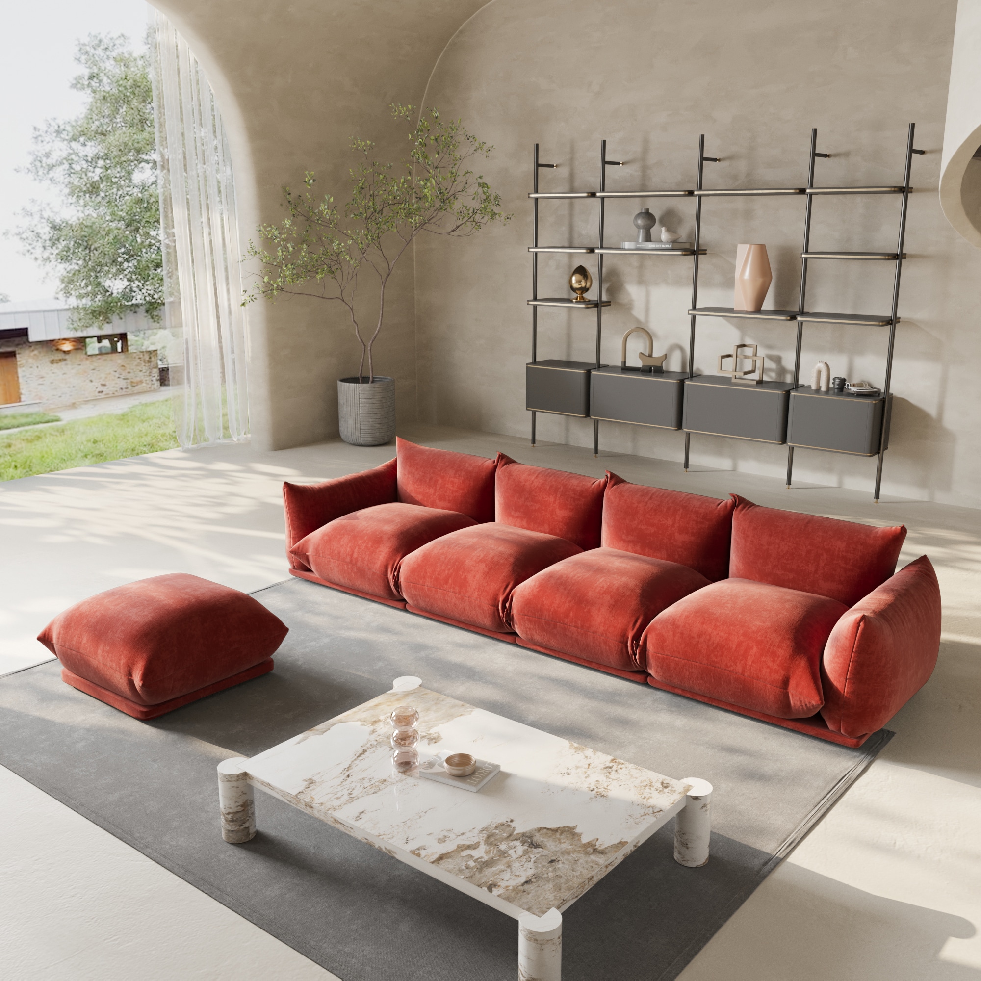 BuotiqHom DH-A-119OR-S4+1 Sofas-Loveseats - View #2