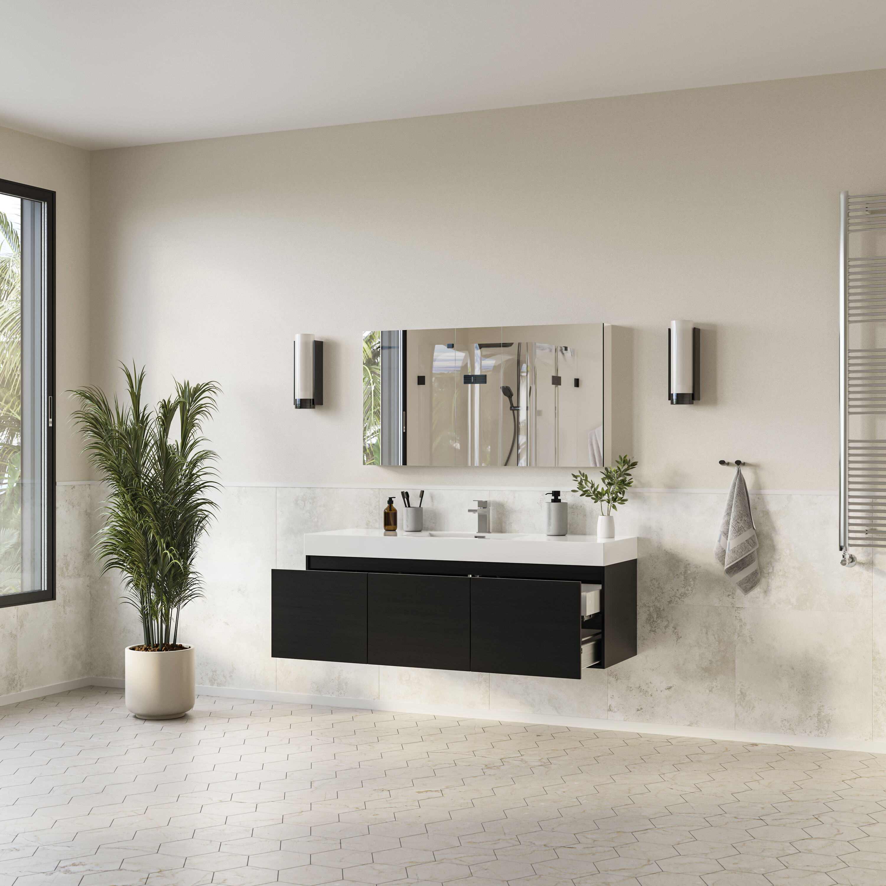Fresca FVN8041BW Bath-Vanity-Combo - View #5