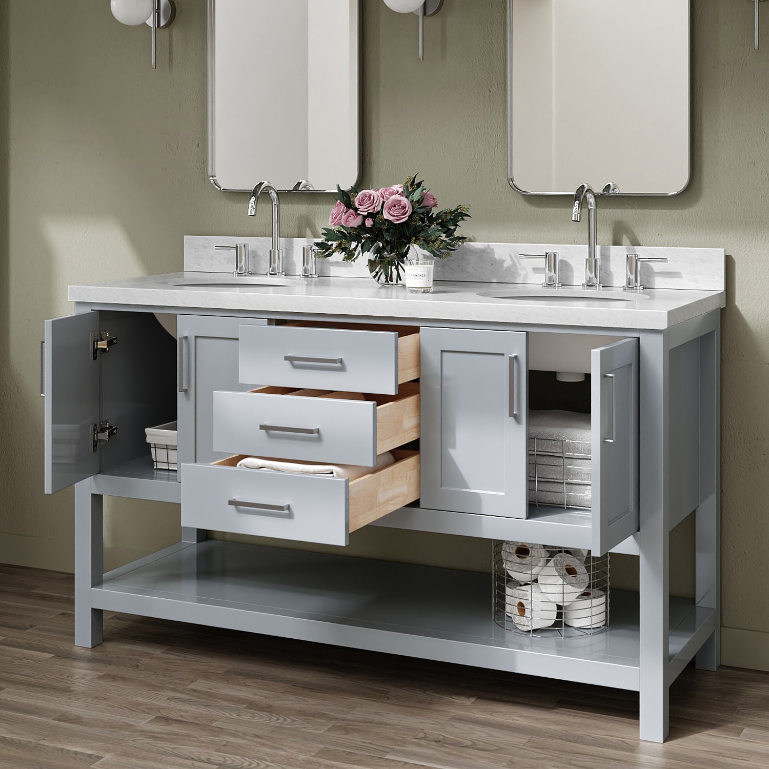 ARIEL S061DCWOVOGRY Bath-Vanity-Combo - View #2