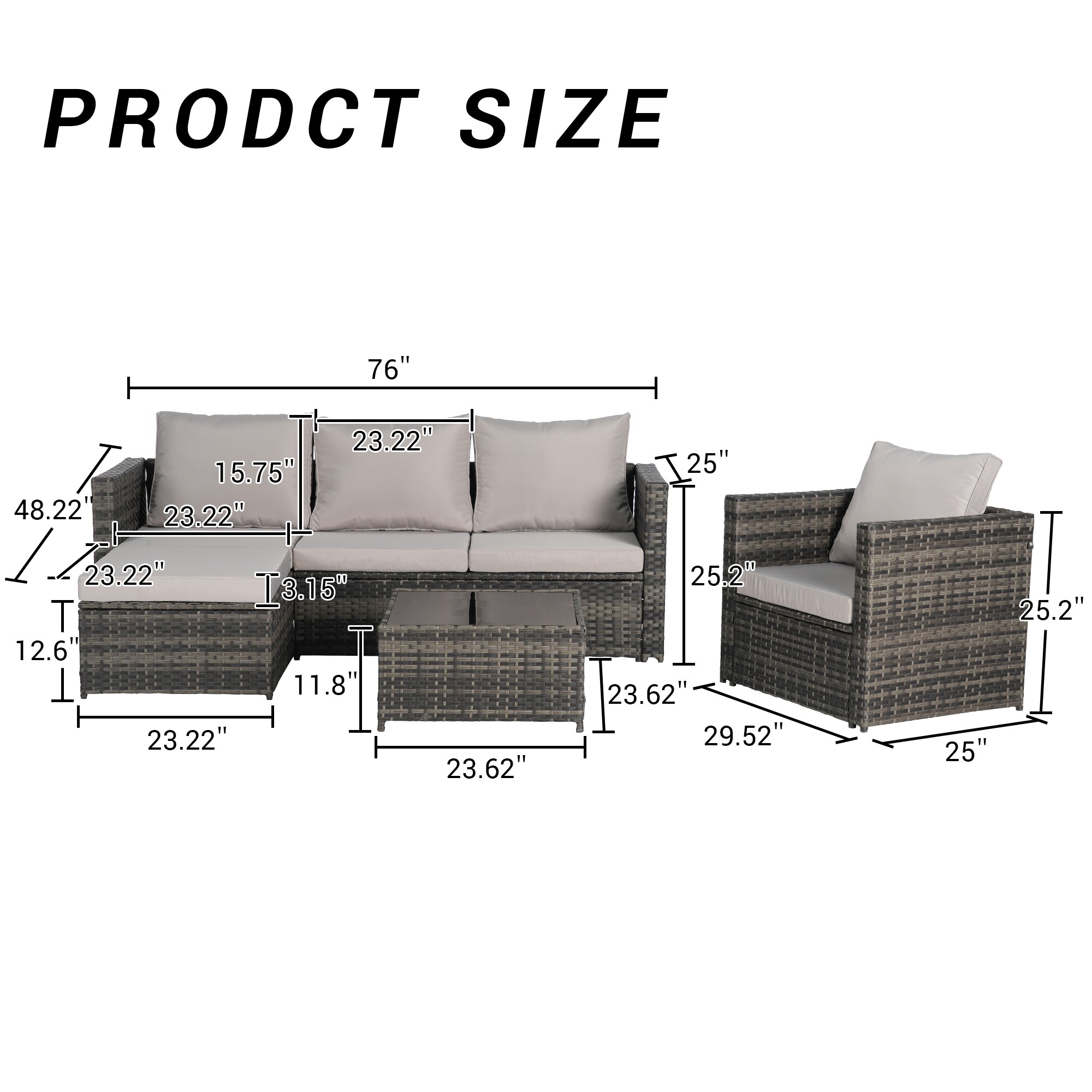 Gaierptone CRX0YYPAD6W Patio-Conversation-Sets - View #7