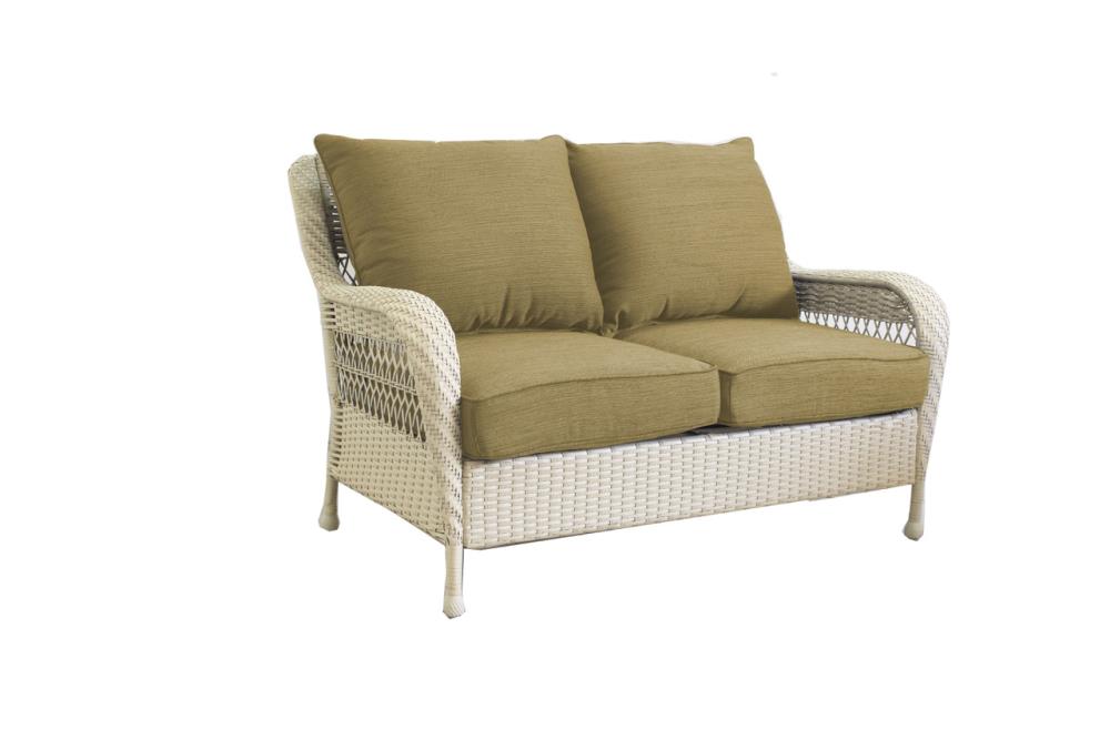 glenlee wicker outdoor loveseat