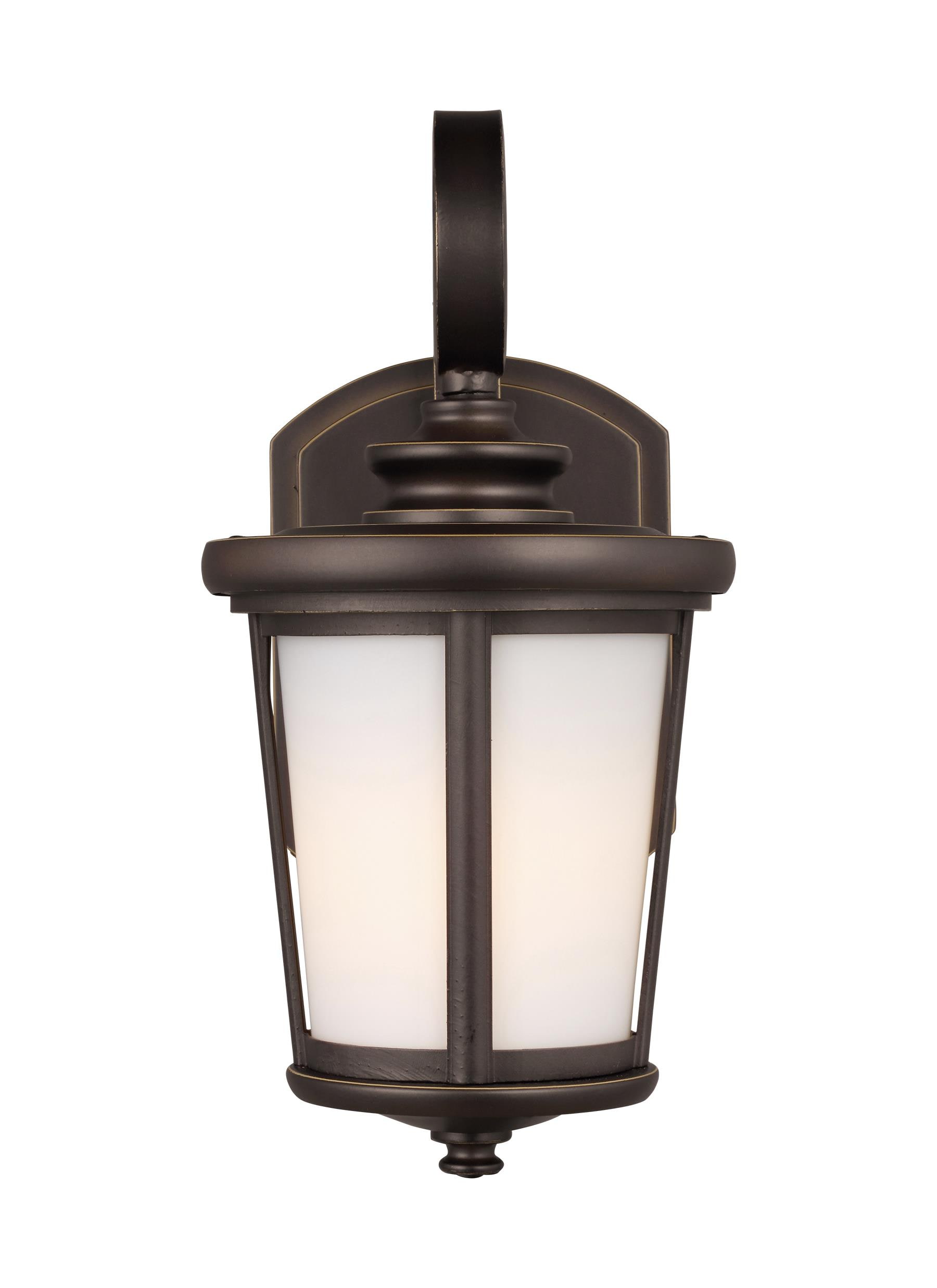 Generation Lighting 8519301EN3-71 Eddington 1 -Light 11.875-in H Antique Bronze Hardwired Outdoor Wall Light