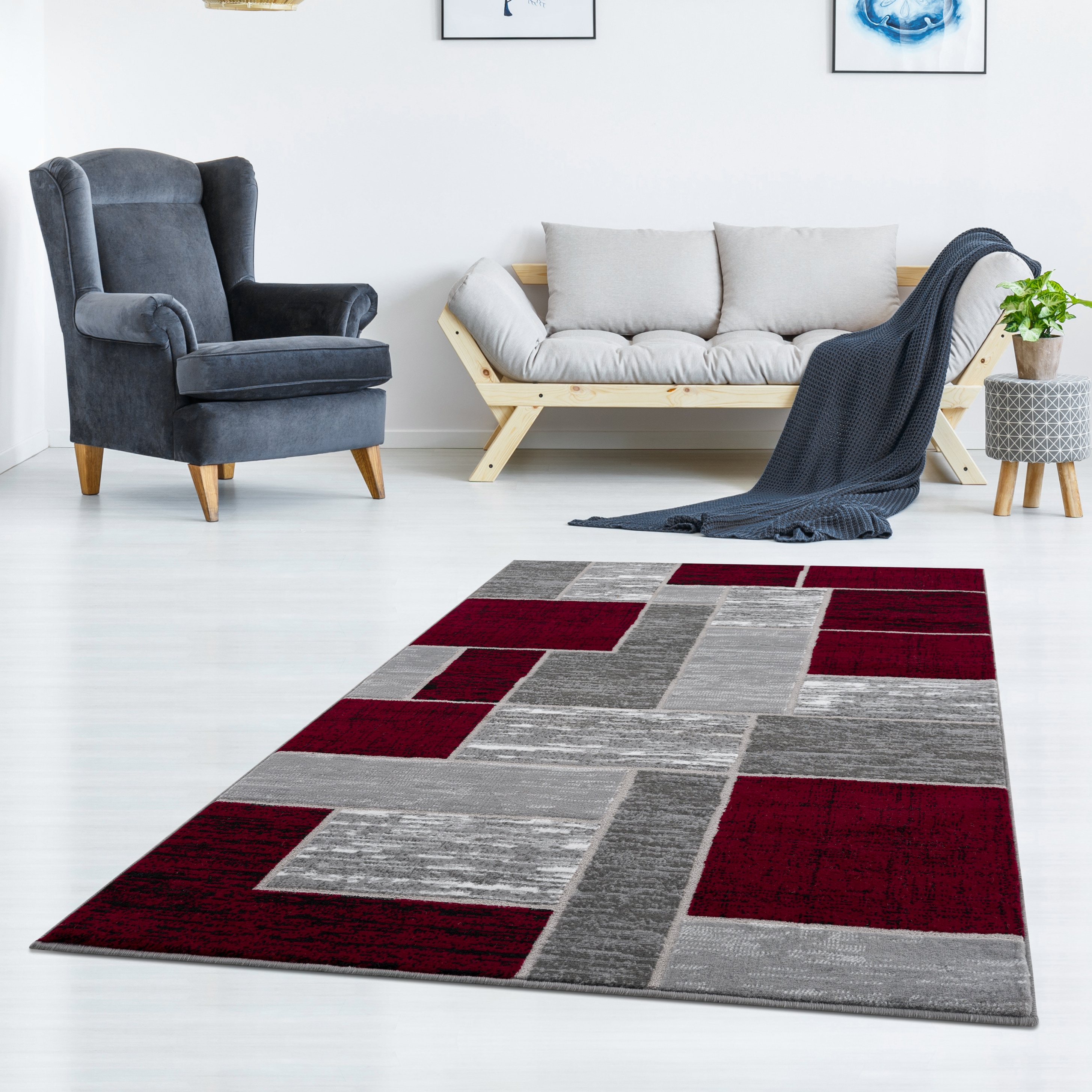 LBaiet SL973R46 RED rugs - View #2