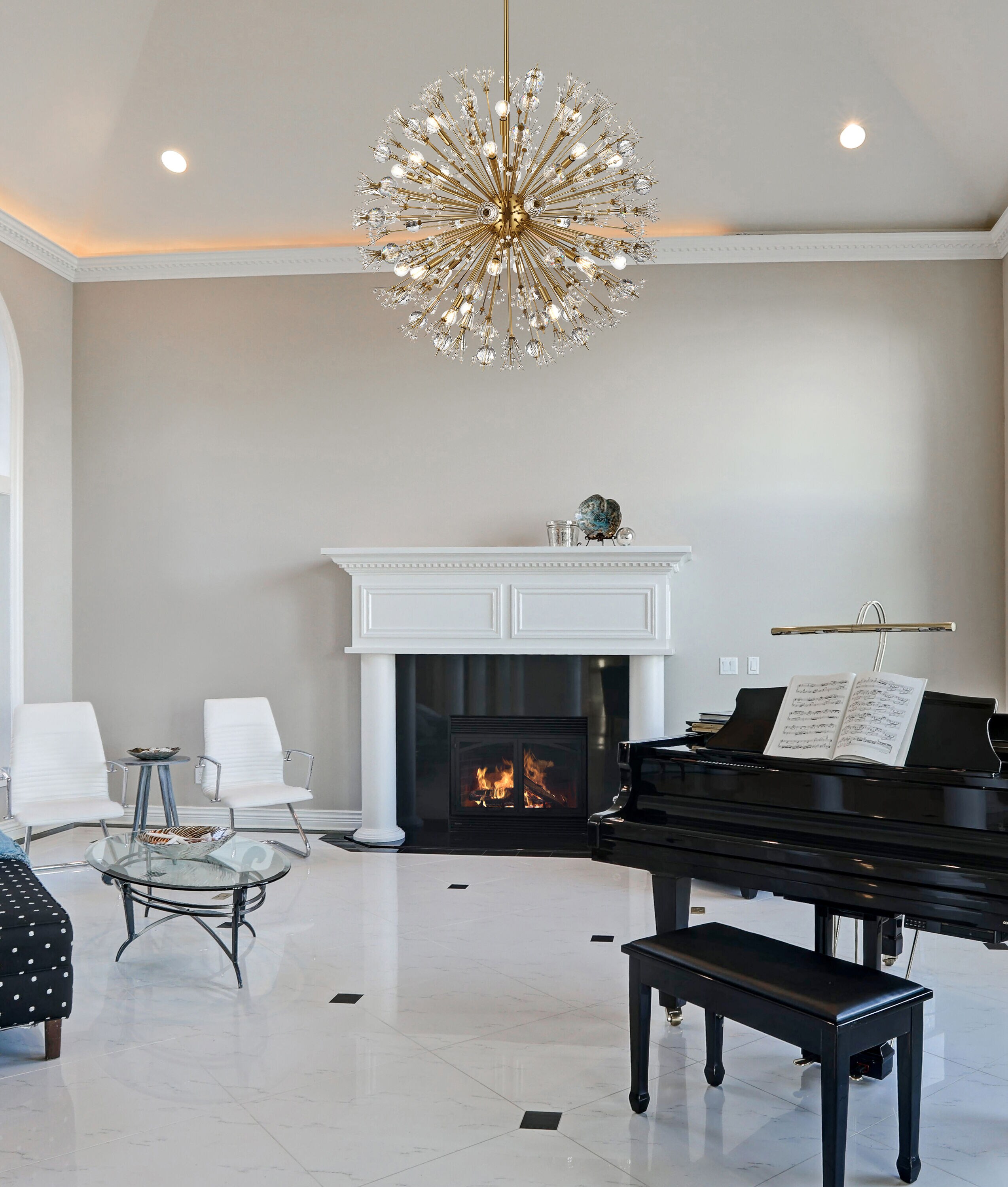 Elegant Decor HF7500D38SG Pendant-Lights - View #2