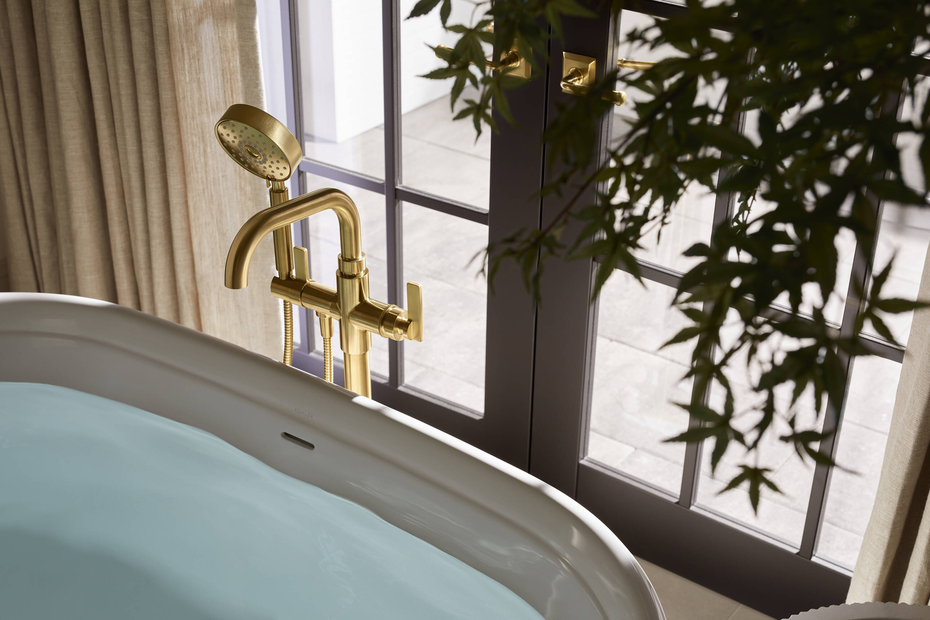 KOHLER T35924-4-BN Roman-Tub-Faucets - View #3