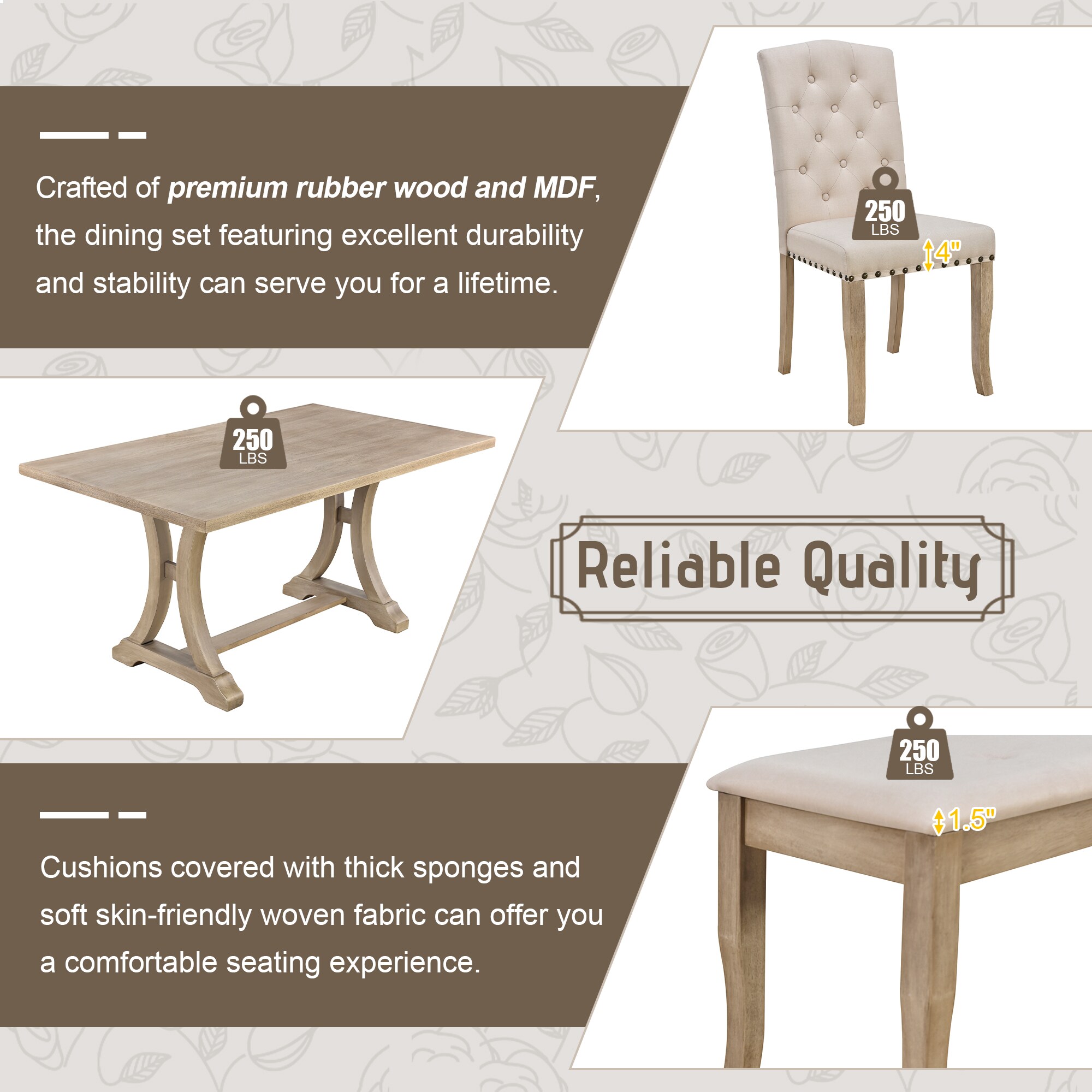 Siavonce XH87AAD Dining-Sets - View #5