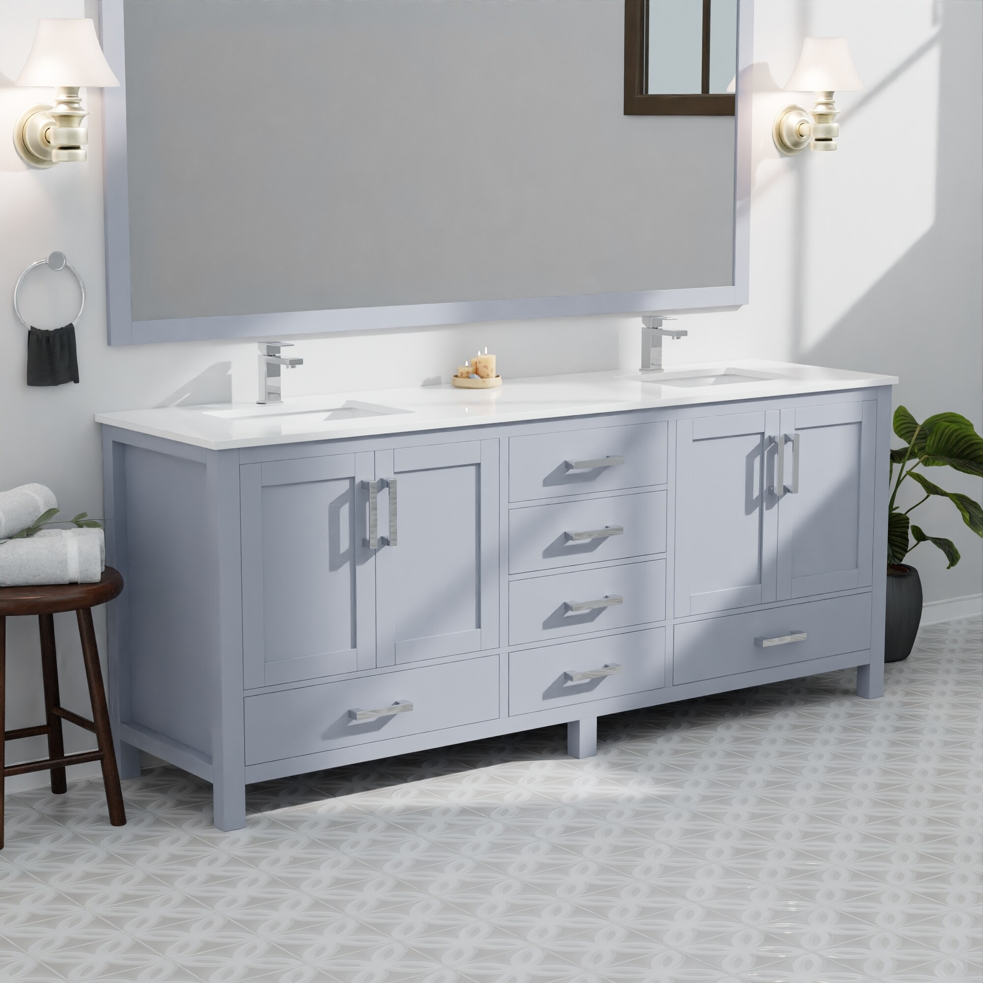 Lexora LVJ84DB311 Bath-Vanity-Combo - View #15