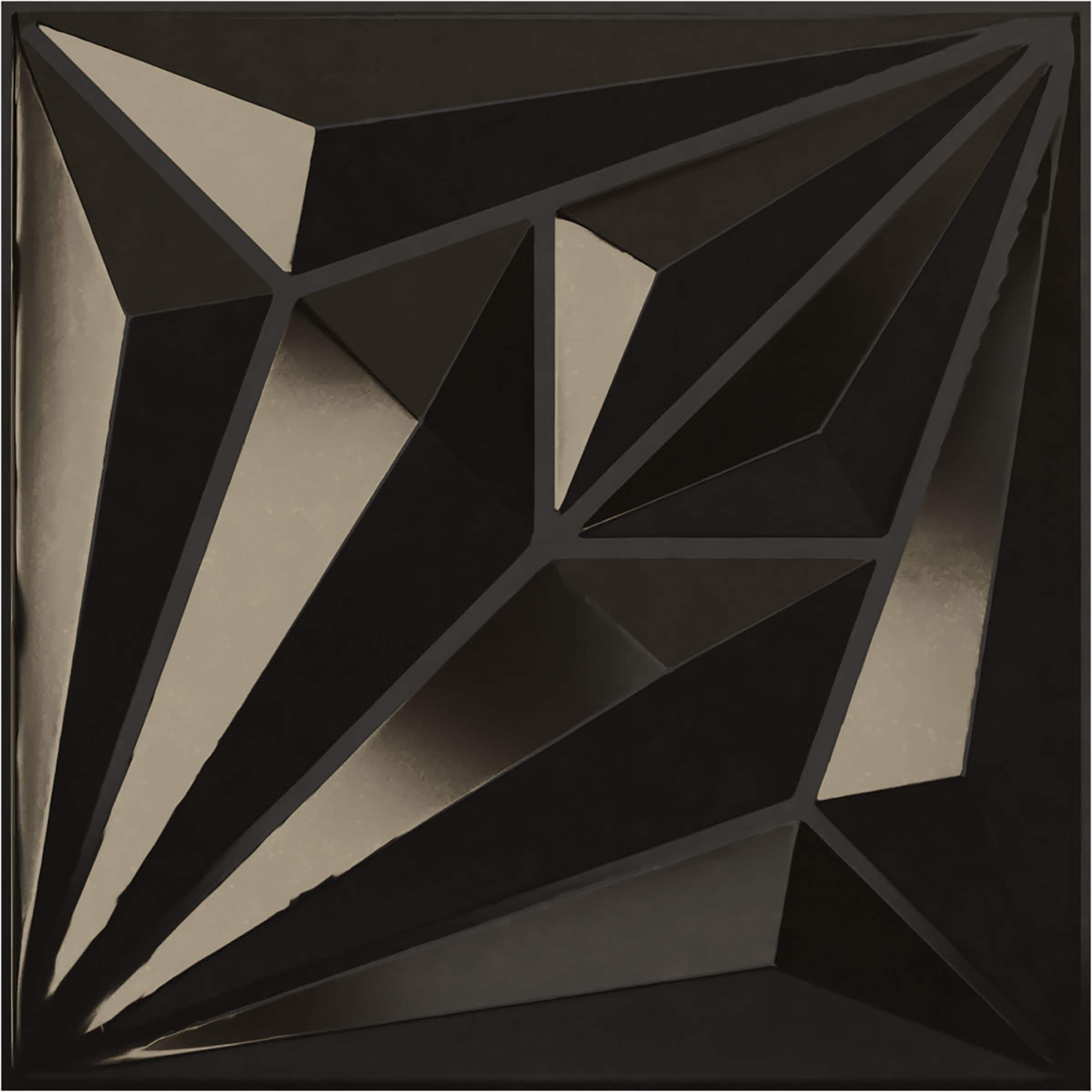Ekena Millwork WP20X20DMECA-CASE-12 19-5/8-in x 19-5/8-in Embossed Paintable/Stainable Black PVC Wall Panel ( 12 -Pack, Covers 32.04 )