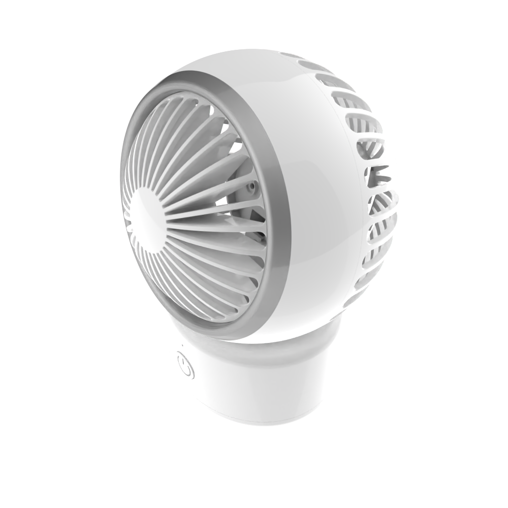 Style Selections 4-in 3-Speed Indoor White Oscillating Desk Fan in the Portable  Fans department at