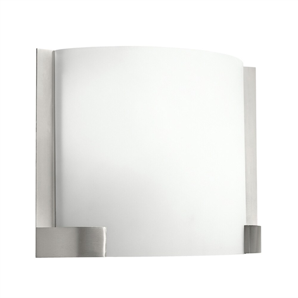 Kichler 10620NILED Nobu 13.0-in W 1 -Light Brushed Nickel Integrated LED Wall Sconce ENERGY STAR Certified