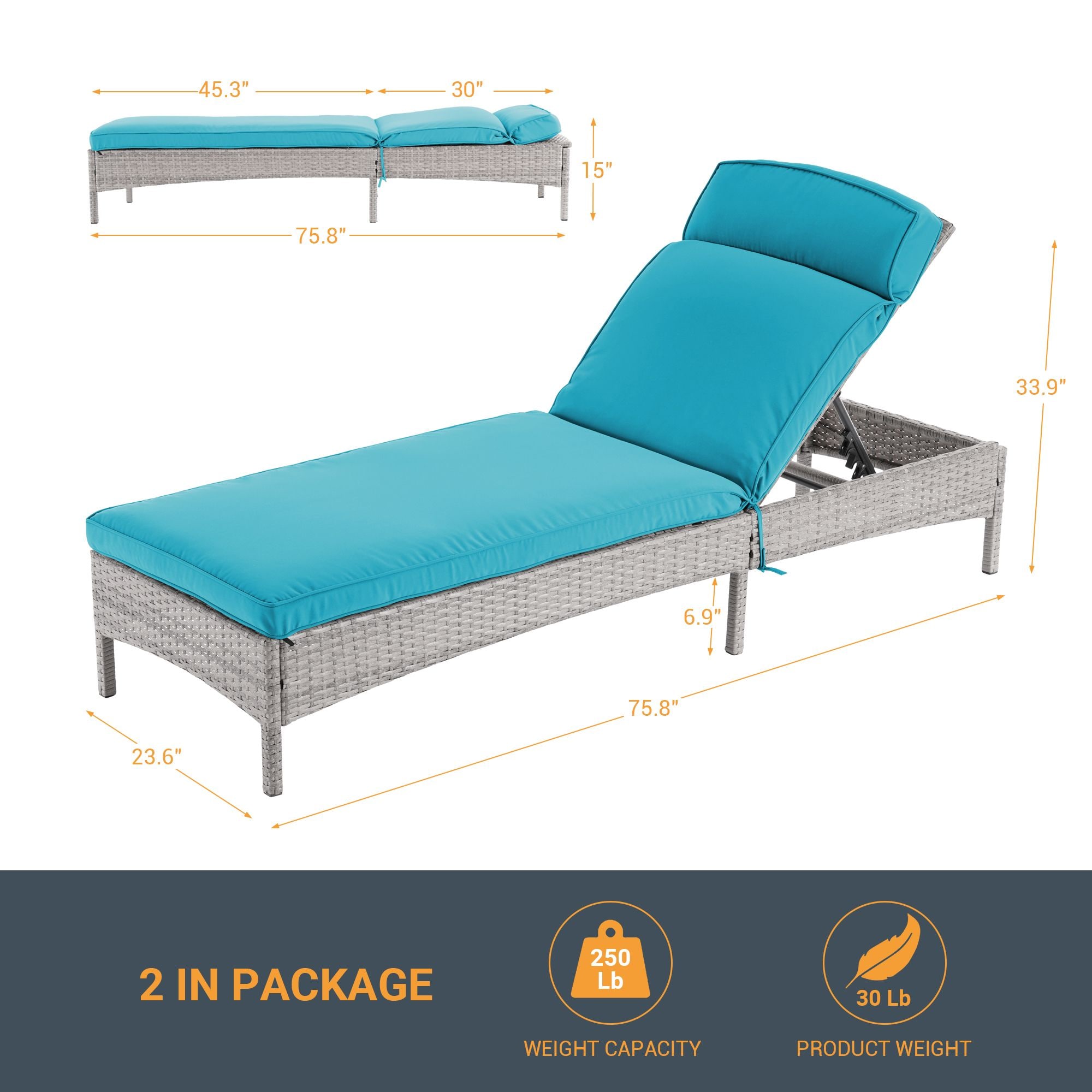 Sonkuki SD-LC-723-LB Patio-Chairs - View #3