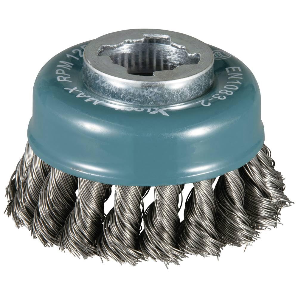 Makita  D-72615 X-LOCK 3-1/8 Carbon Steel Knot Thin Wire Cup Brush