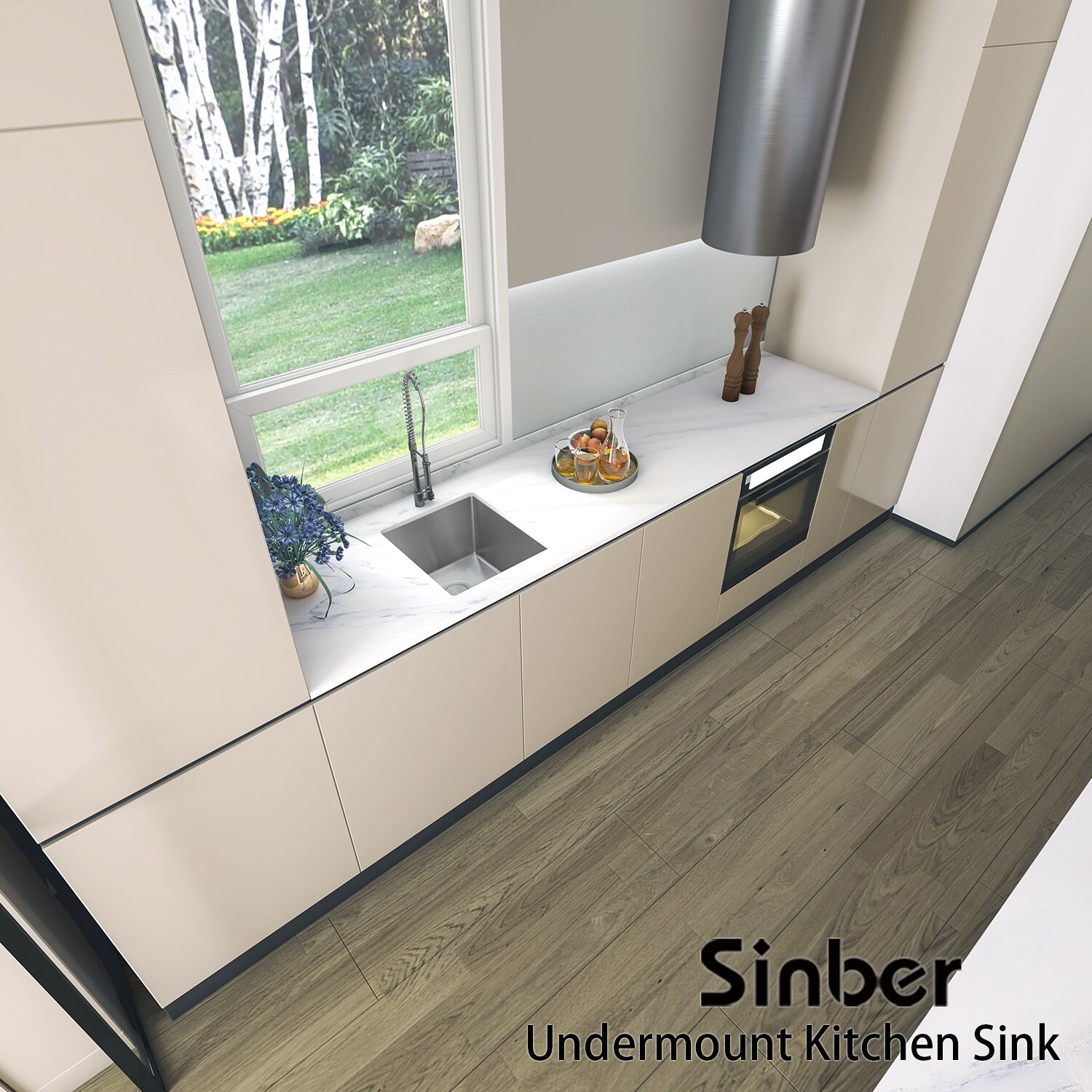 Sinber HU1517S Kitchen-Sinks - View #5