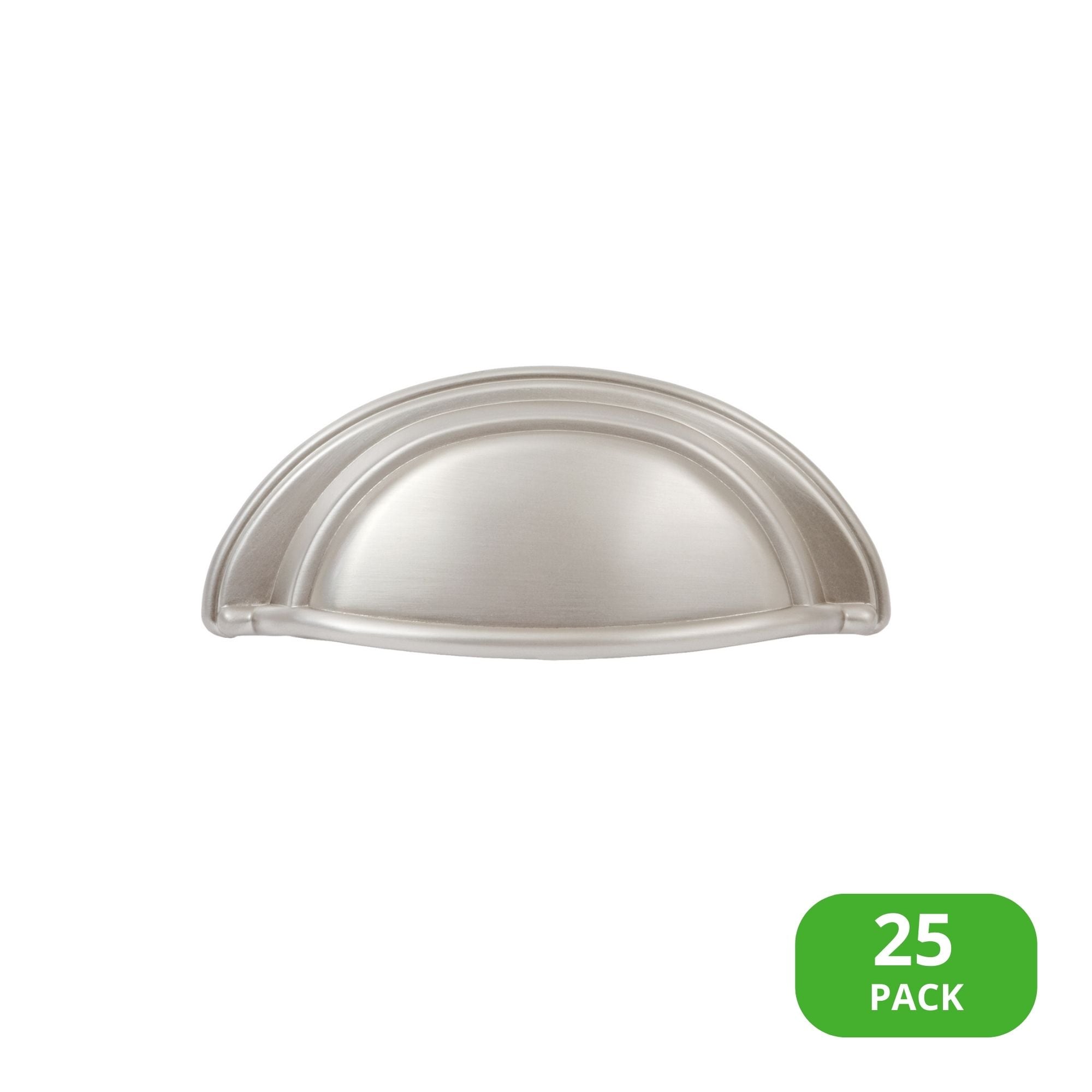 Sumner Street Home Hardware Oval 3-in (76Mm) Center to Center Satin Nickel Oval Cup Drawer Pulls (25-Pack) RL022306 Sansujyuku sansujyuku.com