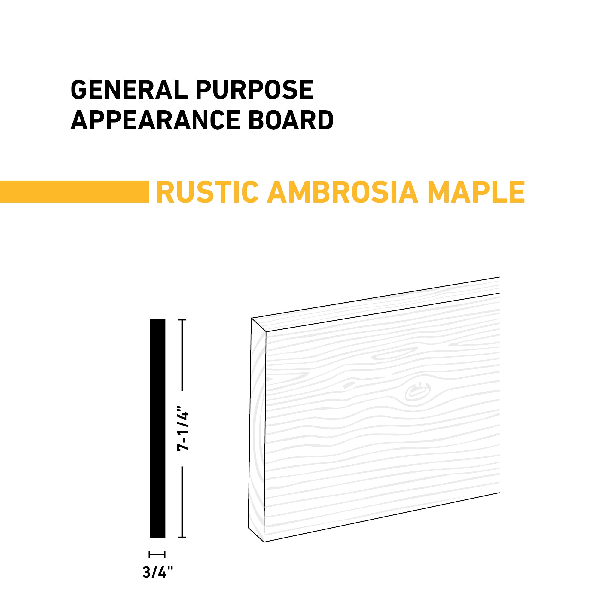 Ornamental Mouldings BRDRUS 1X8X6WMAP Appearance-Boards - View #2