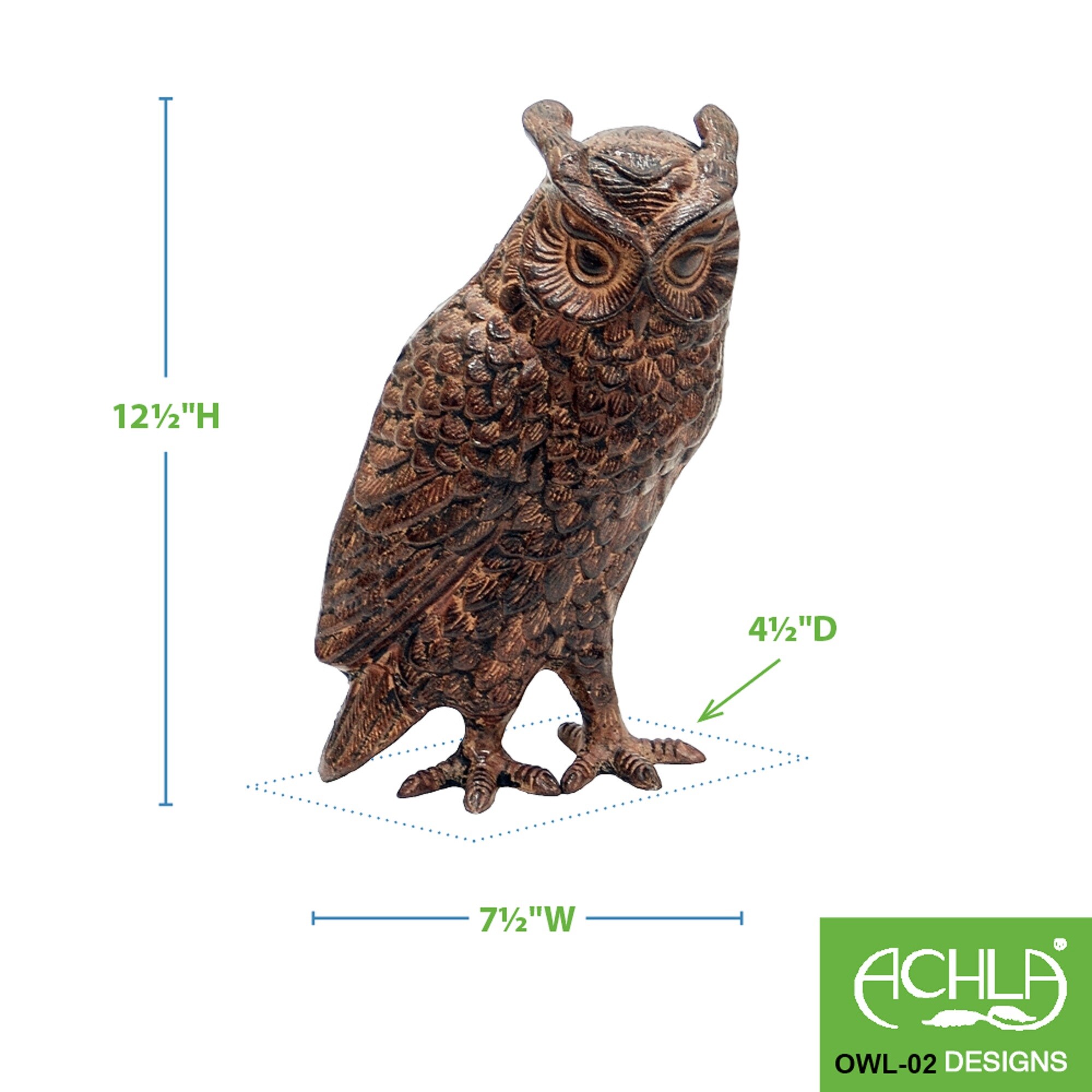 Minuteman International OWL-02 Garden-Statue - View #3