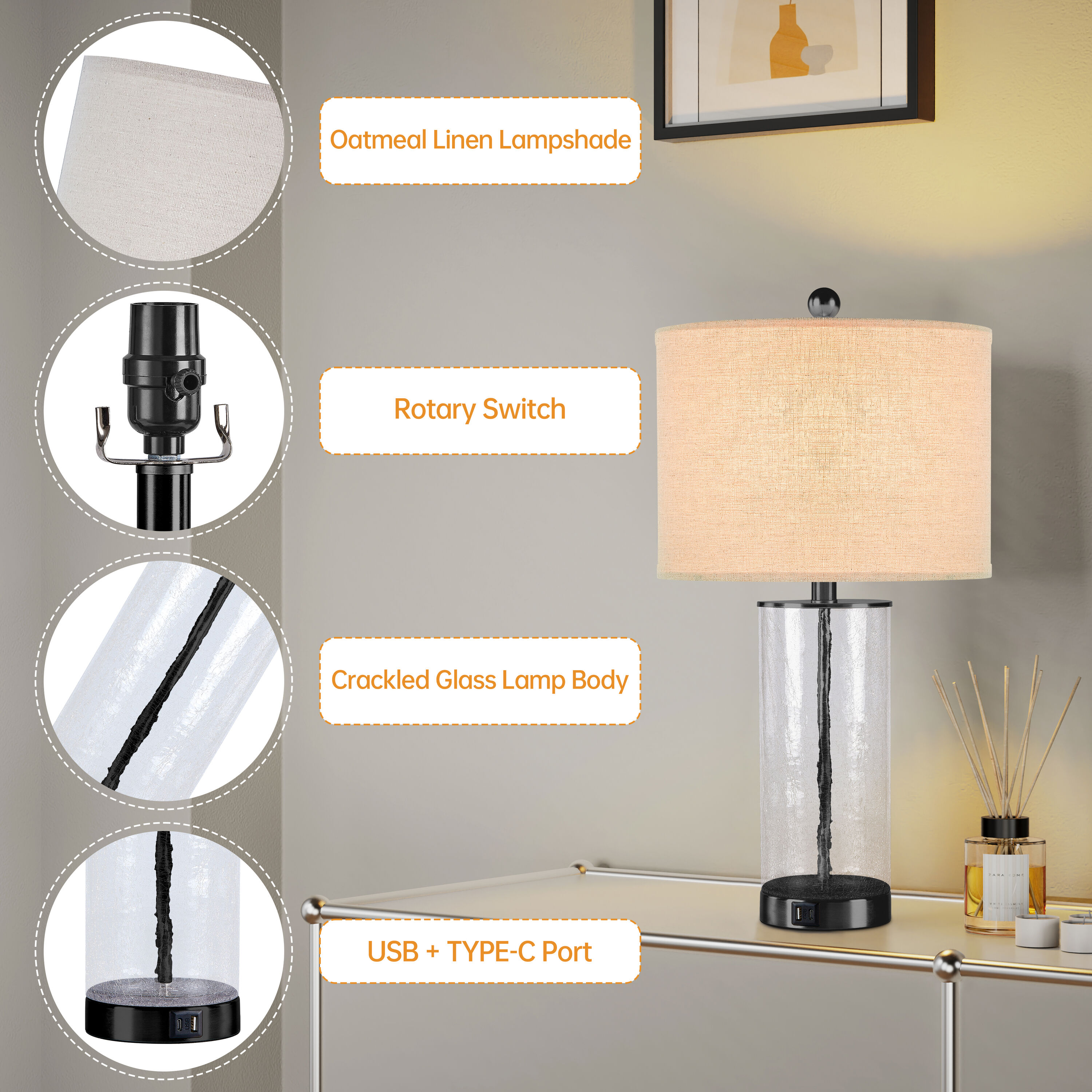 Maxax T263-BK Table-Lamps - View #5