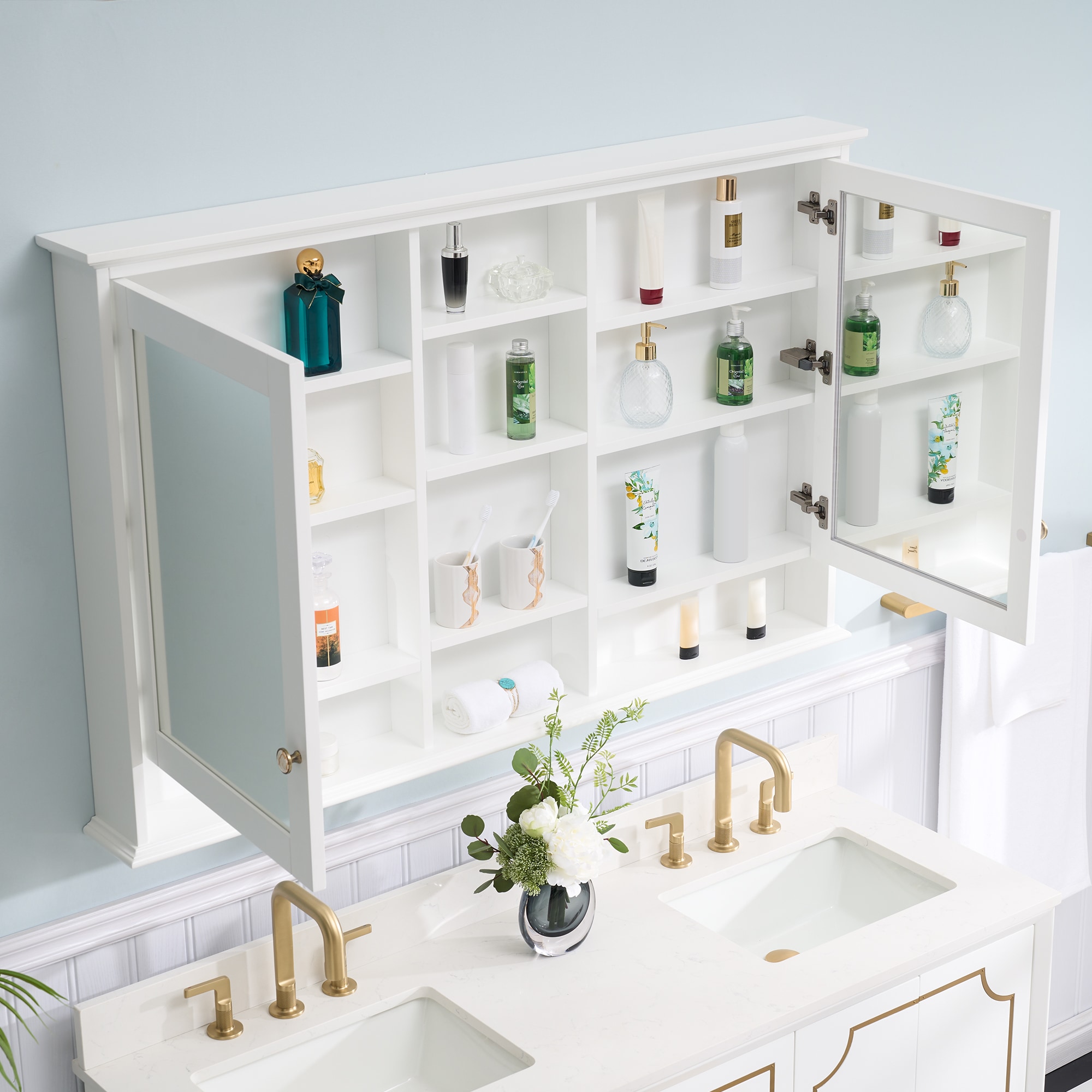 WELLFOR MED55YS1WT Bathroom-Medicine-Cabinets - View #6