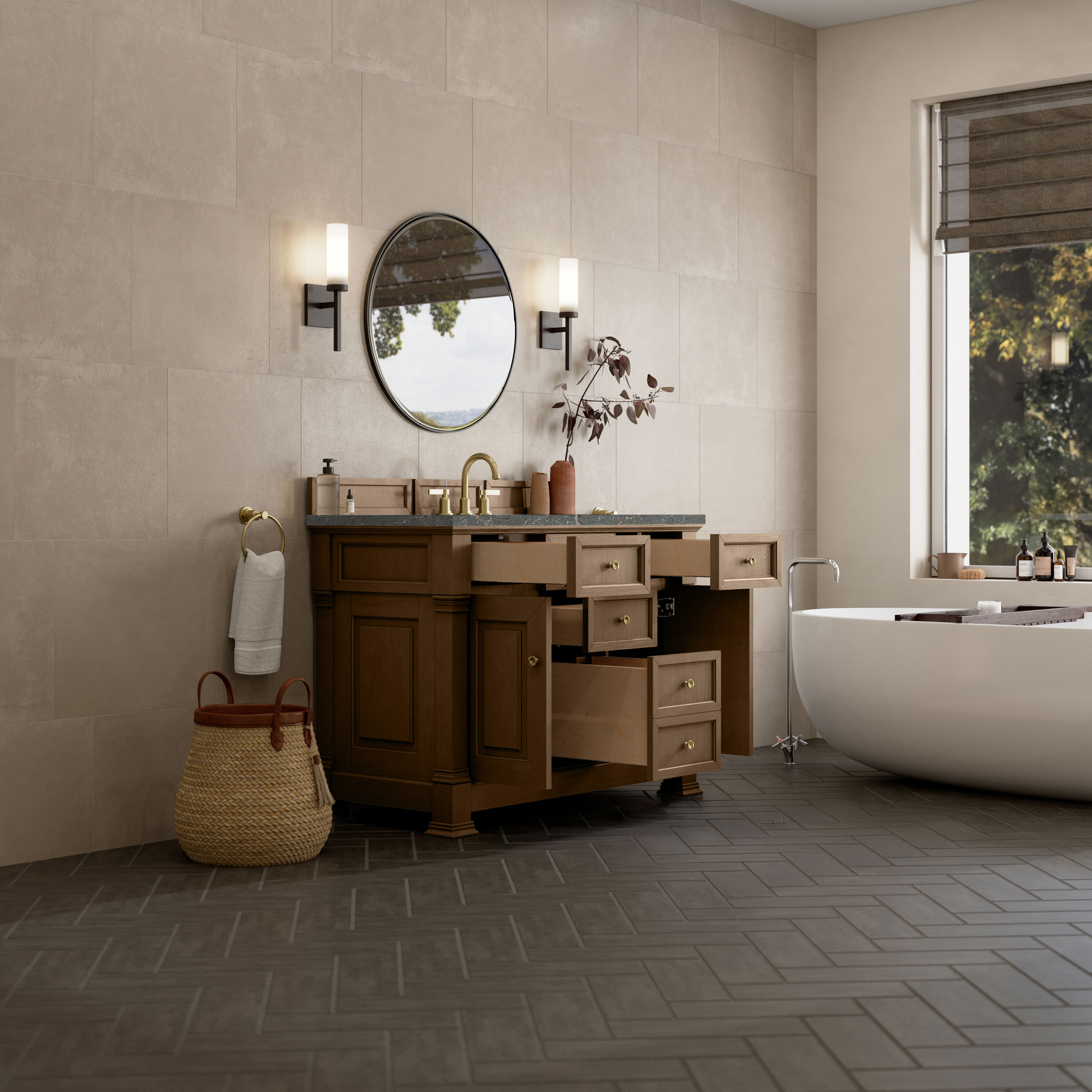 James Martin Vanities 547-V48-PCN-3PBL Bath-Vanity-Combo - View #5