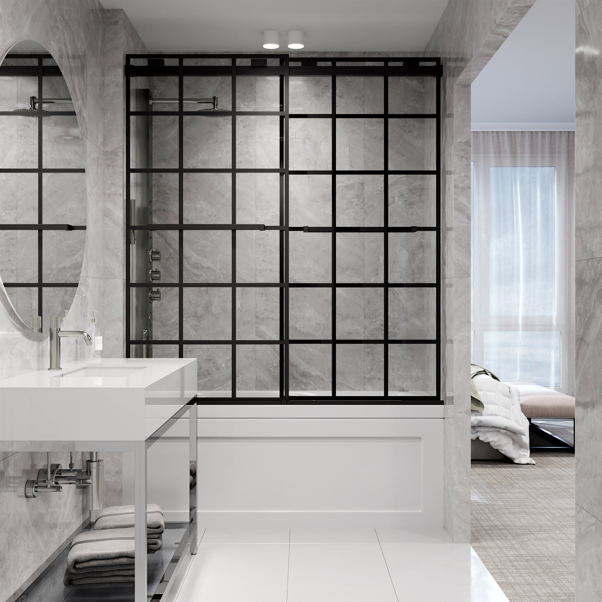 VIGO VG6023MBGCL6066 Bathtub-Doors - View #9