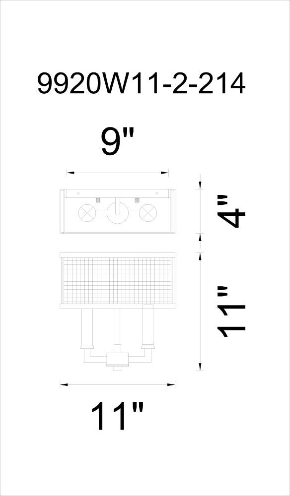 CWI Lighting 9920W11-2-214 b090000 - View #2