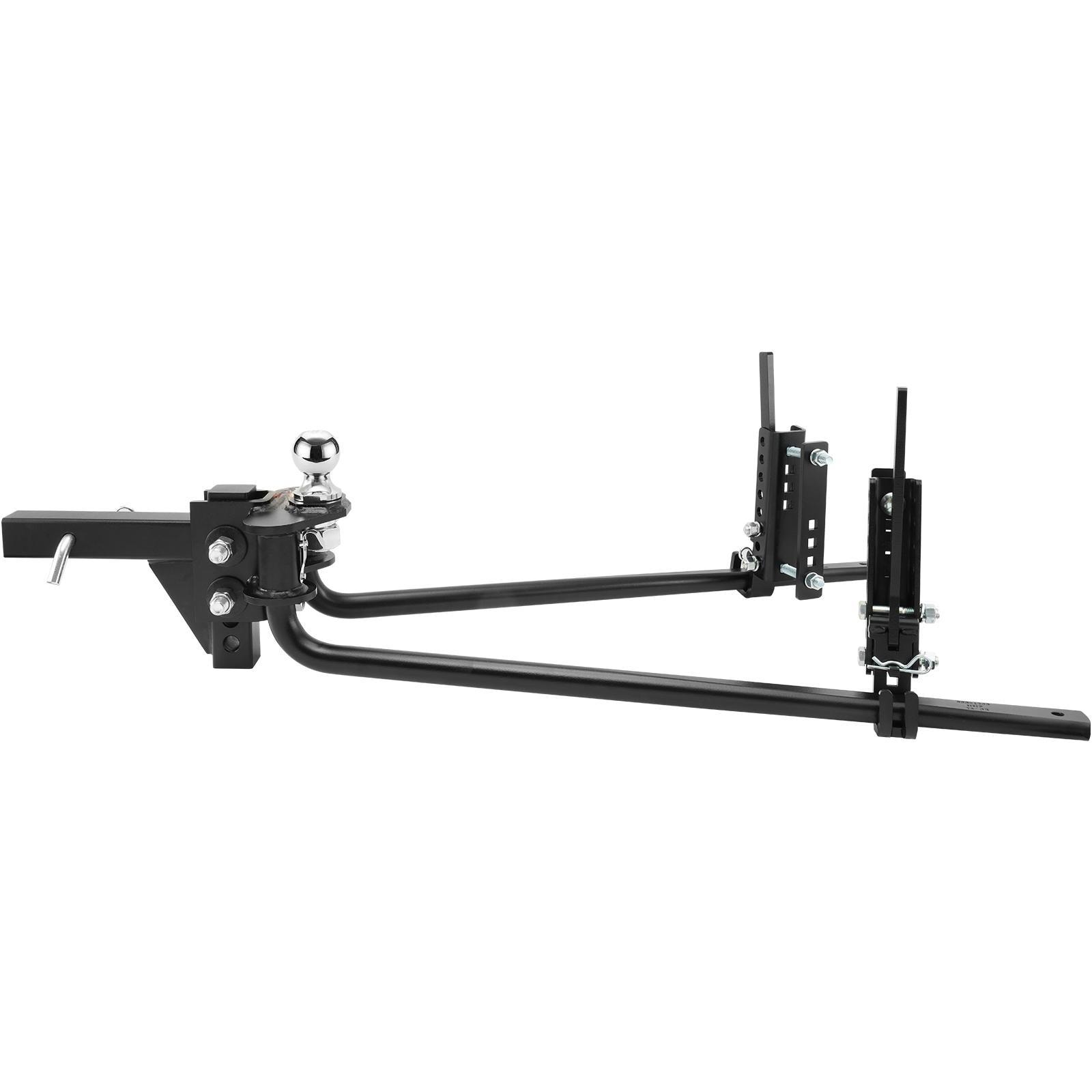 SVOPES Weight Distribution Hitch 1500 Lbs Capacity Sway Control 2-in Solid Steel Shank 2-5/16-inch Alloy Steel Ball Powder-coated Load Leveling #SVOPESYBKZTCG09043V0