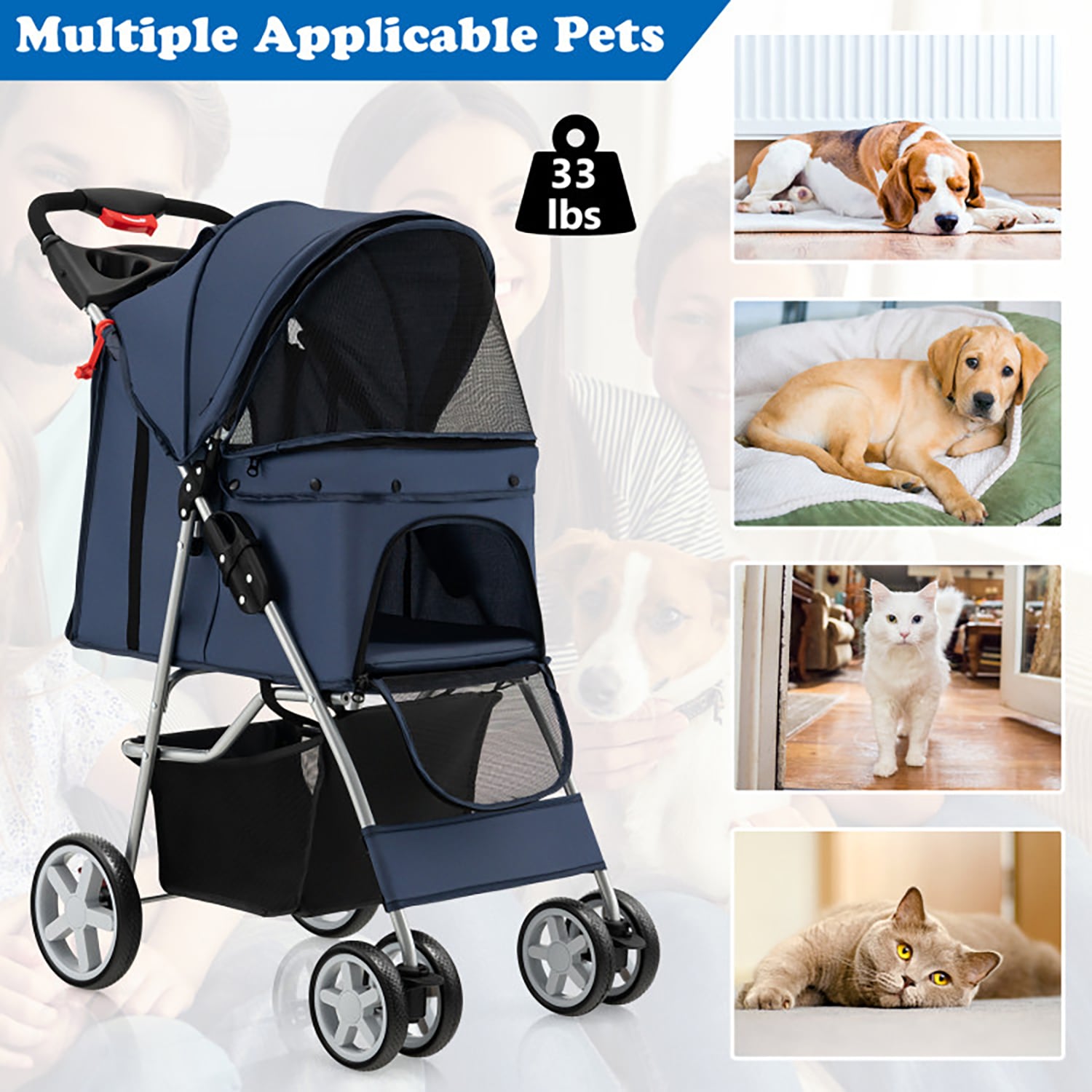 GZMR GZ-W2290 Pet-Strollers - View #6