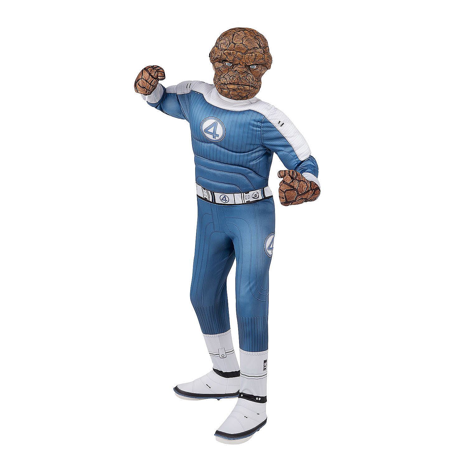 Jazwares JWC5276L Marvel Boys' Fantastic Four Halloween Costume Jumpsuit - Blue 12-14