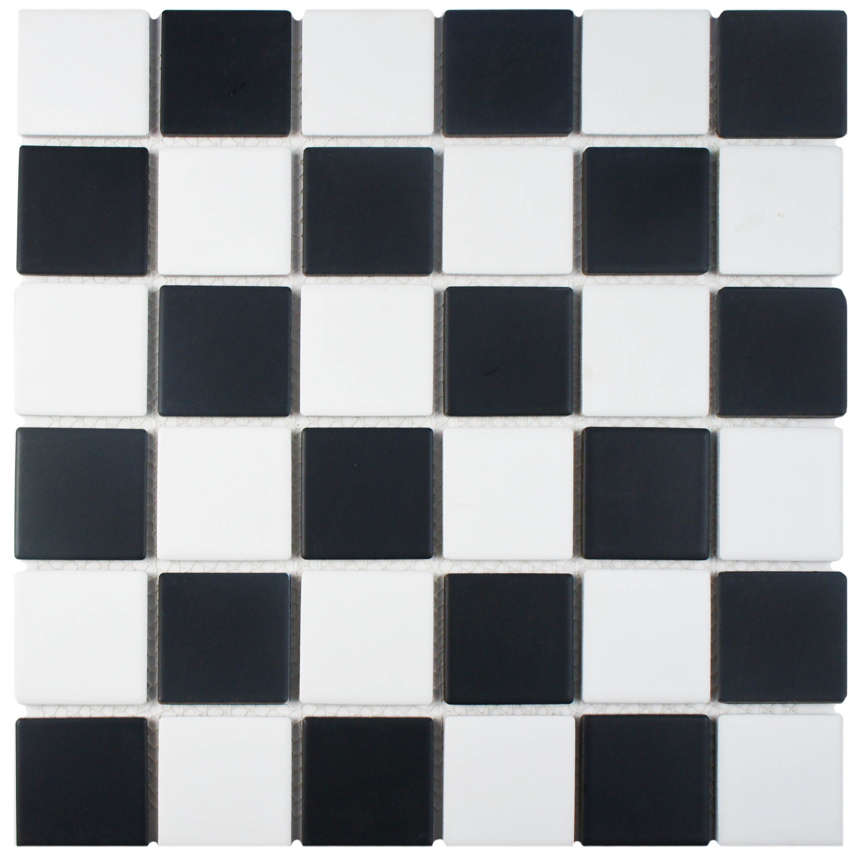 Affinity Tile FKOSQ035 Squire Quad Matte Checkerboard 13-in x 13-in Matte Porcelain Mosaic Floor and Wall Tile ( 11.1-sq ft Carton