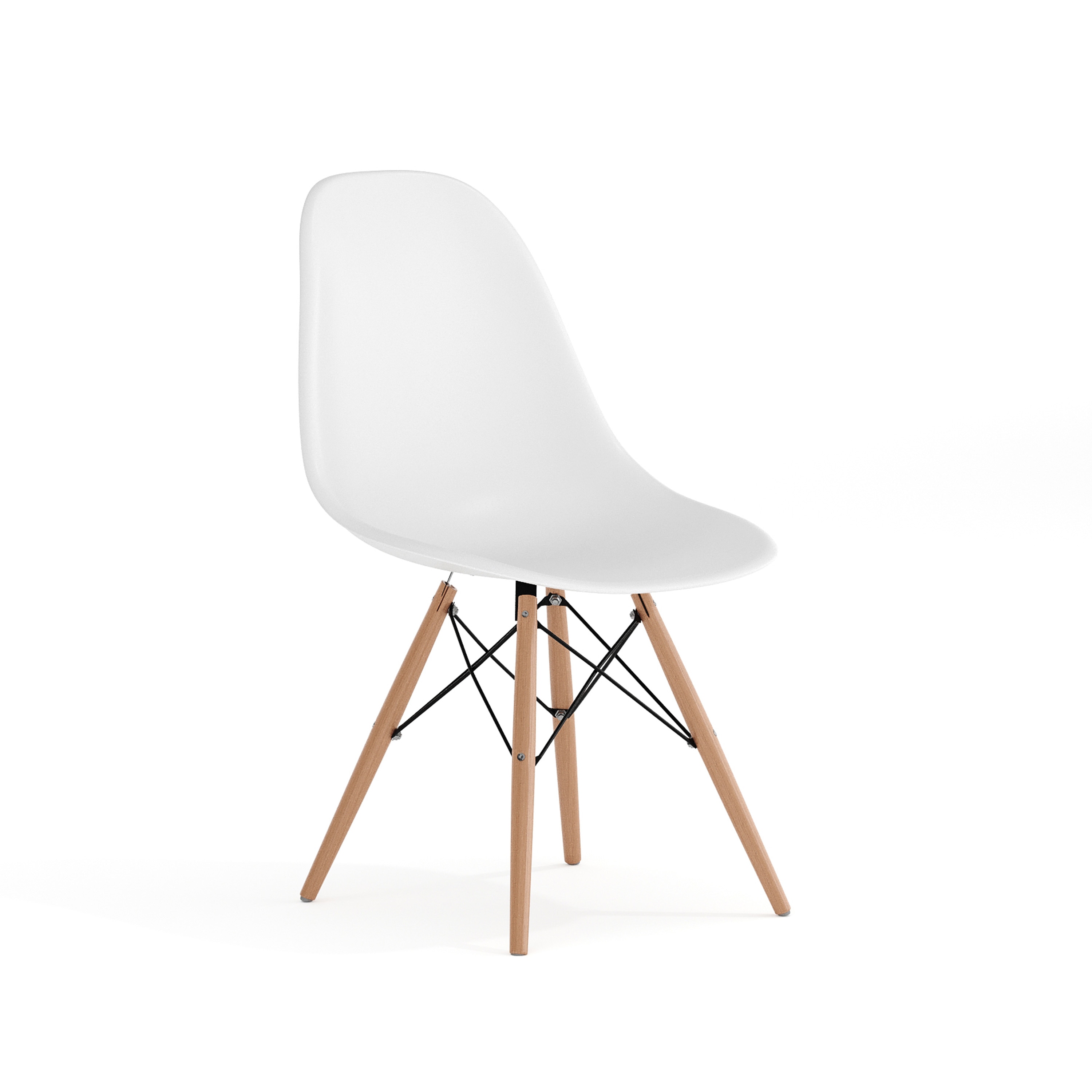 Flash Furniture 889142209706 Elon Series Modern White Plastic Accent Chair