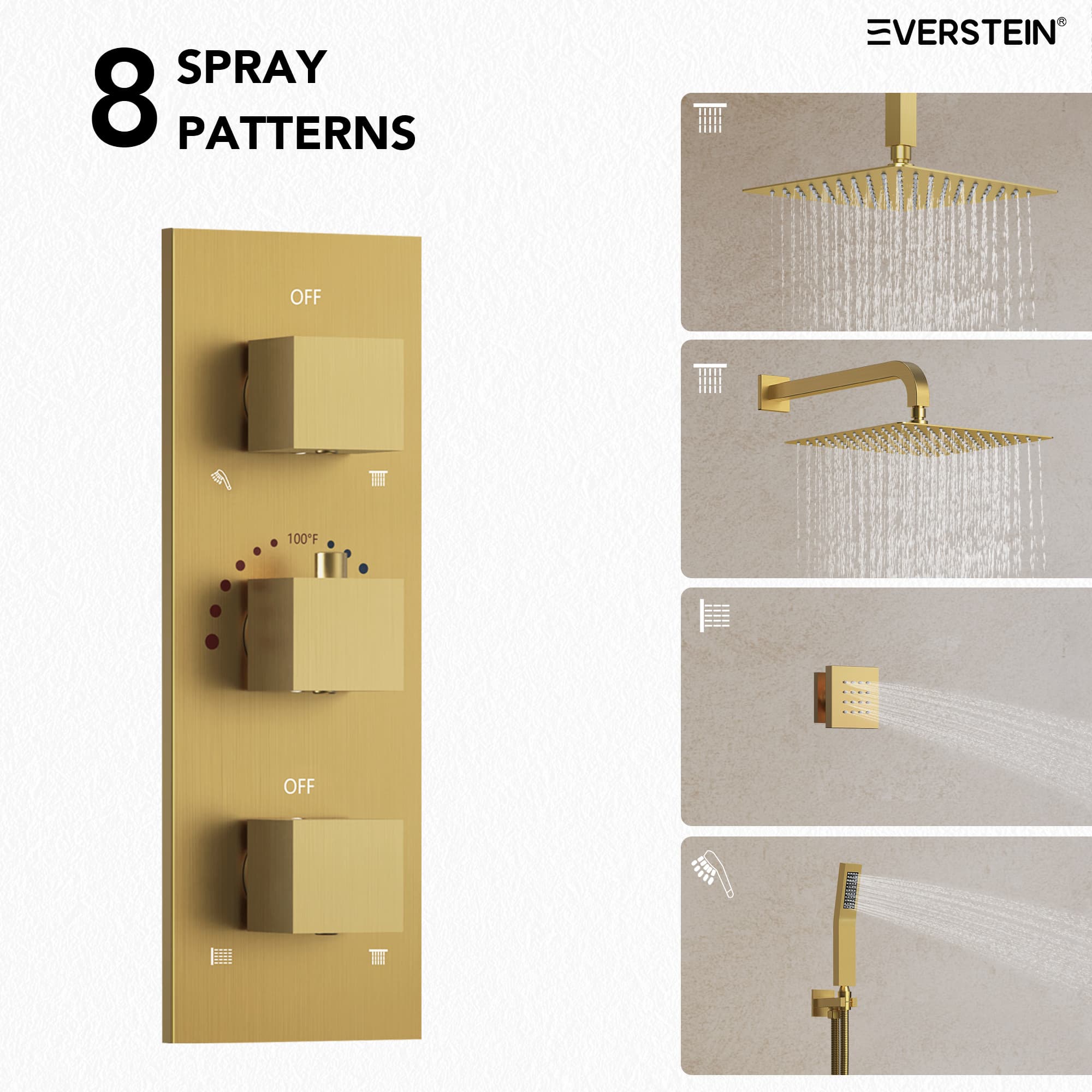 EVERSTEIN SFS-1070-GD12 Tub-Shower-Faucets - View #8