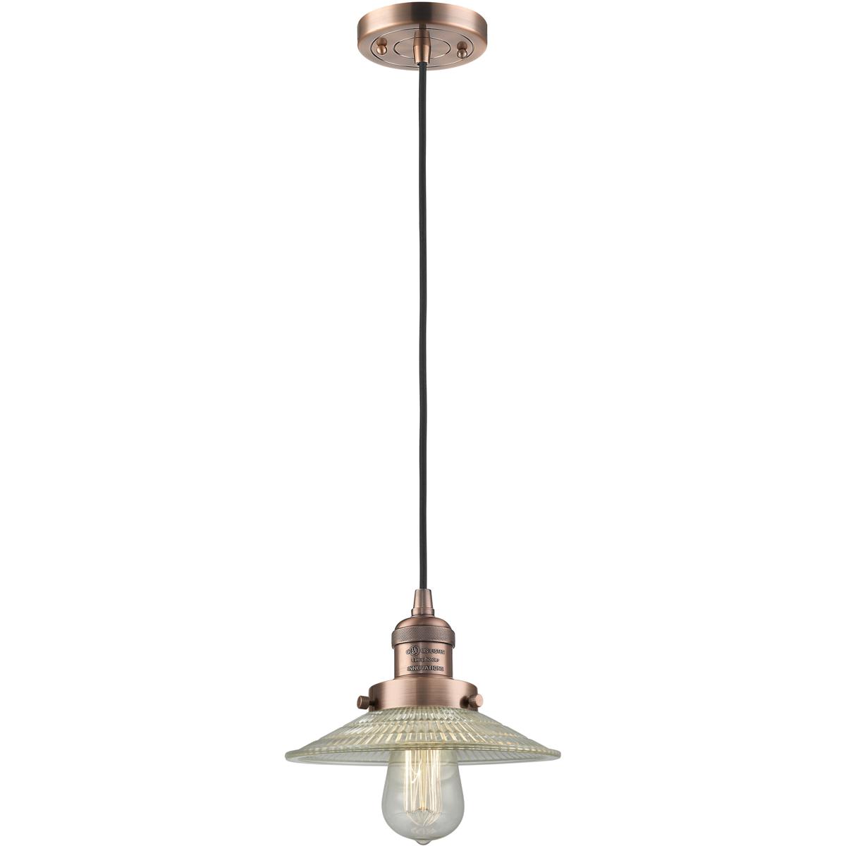 Innovations Lighting 1353649 201C-AC-G2-LED Franklin Restoration Halophane Mini Pendant