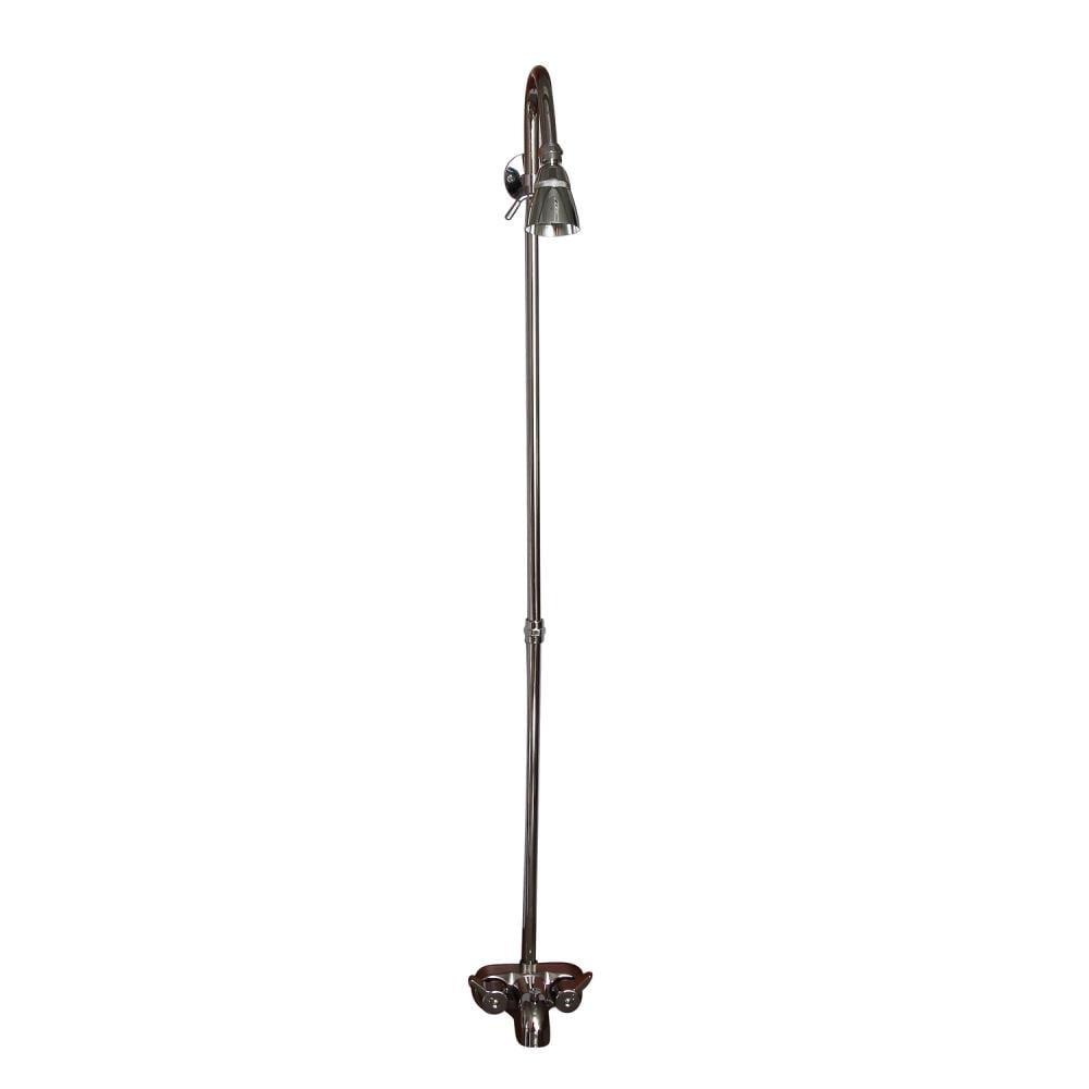 Barclay 4195-PN Polished nickel 2-handle Single function 2.5-Inches Round Bathtub and shower Faucet with Valve