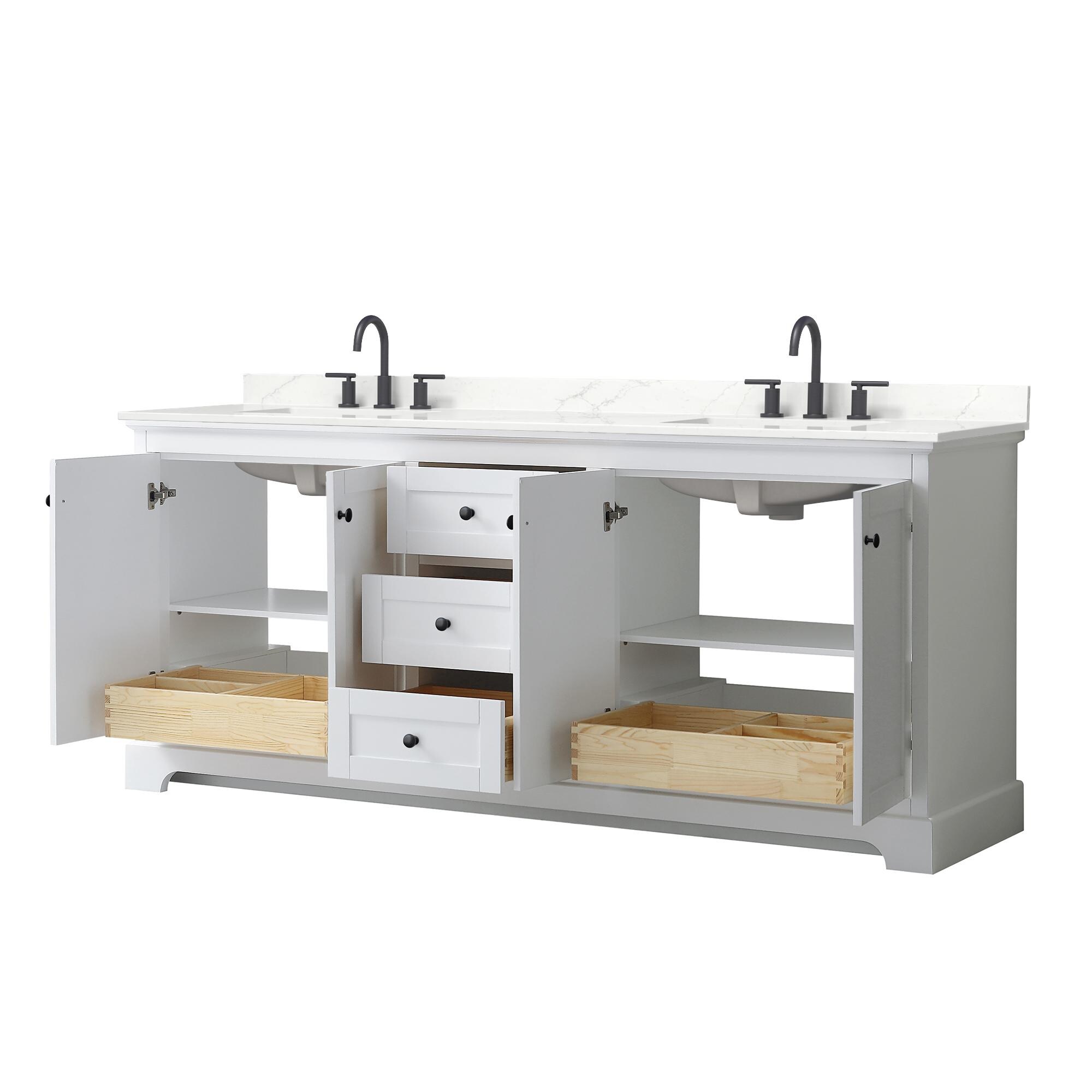 Wyndham Collection WCV232380DWBGTUS3MXX Bath-Vanity-Combo - View #3