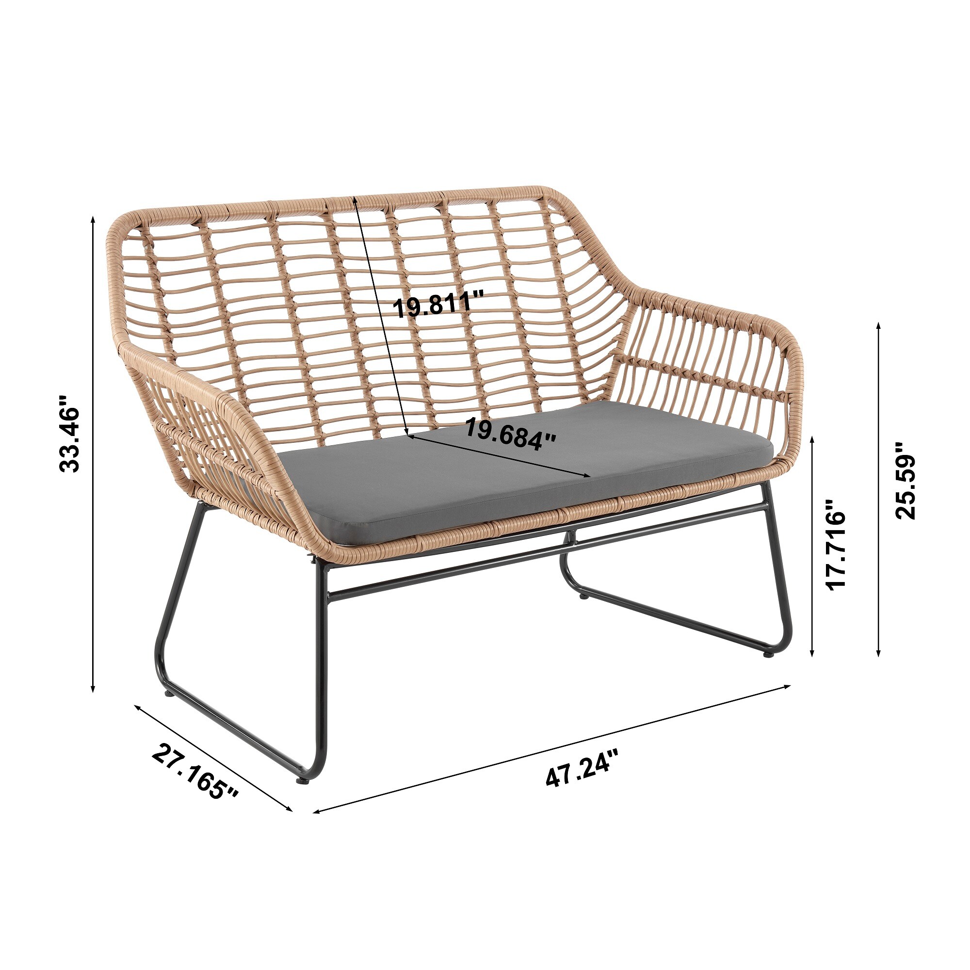 Manhattan Comfort OD-CV011-GY Patio-Conversation-Sets - View #3