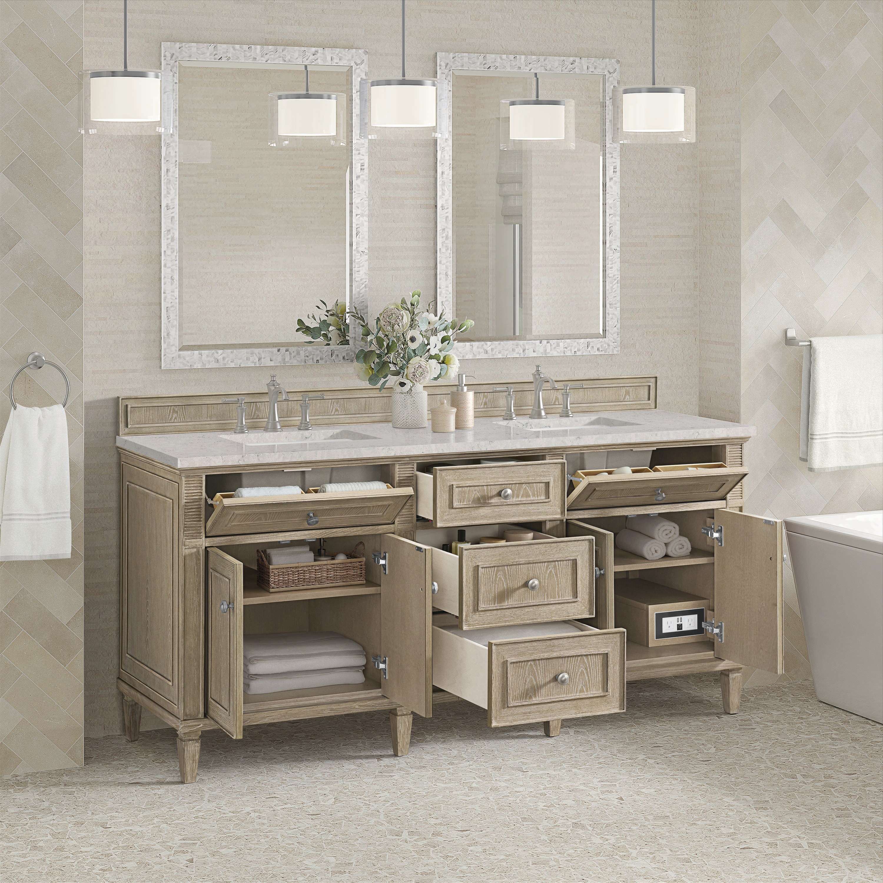 James Martin Vanities 424-V72-WWO-3EJP Bath-Vanity-Combo - View #4